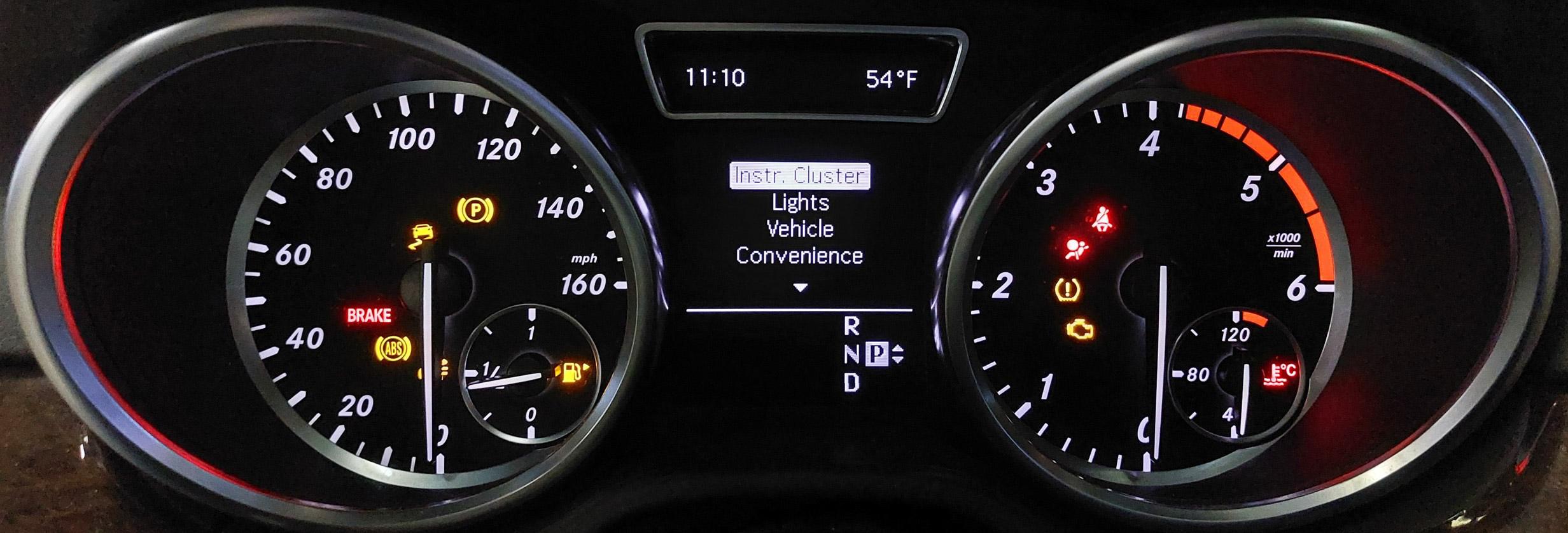 2012 MERCEDES ML350 (W166) 3.0L DIESEL AWD SPEEDOMETER INSTRUMENT CLUSTER (100k) — exact item pictured