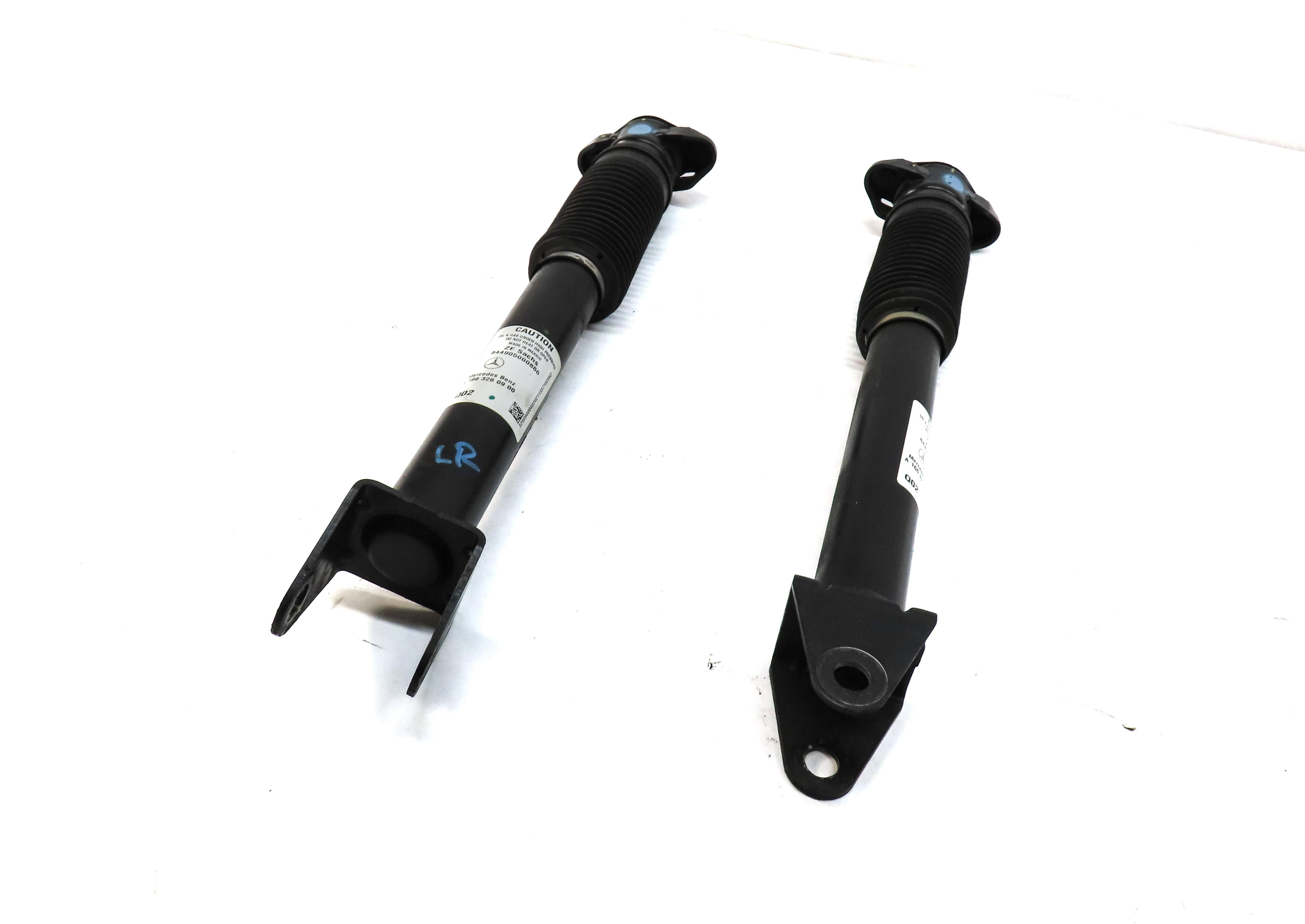 2012 MERCEDES ML350 (W166) REAR LEFT & RIGHT STANDARD SUSPENSION SHOCK STRUT SET — exact item pictured