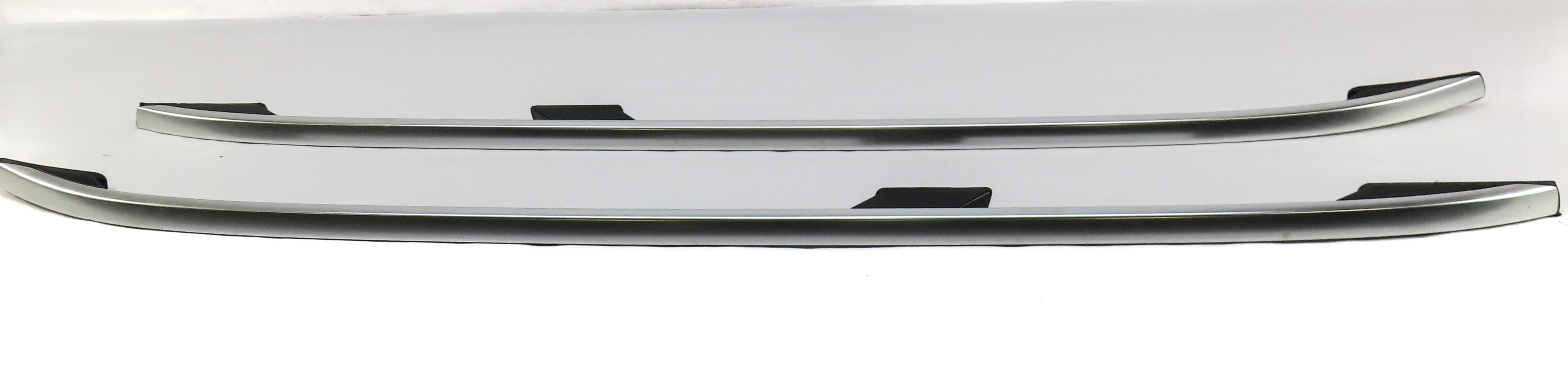 2012 MERCEDES ML350 (W166) LEFT & RIGHT LUGGAGE ROOF RACK SET 2 (SILVER CHROME) — exact item pictured