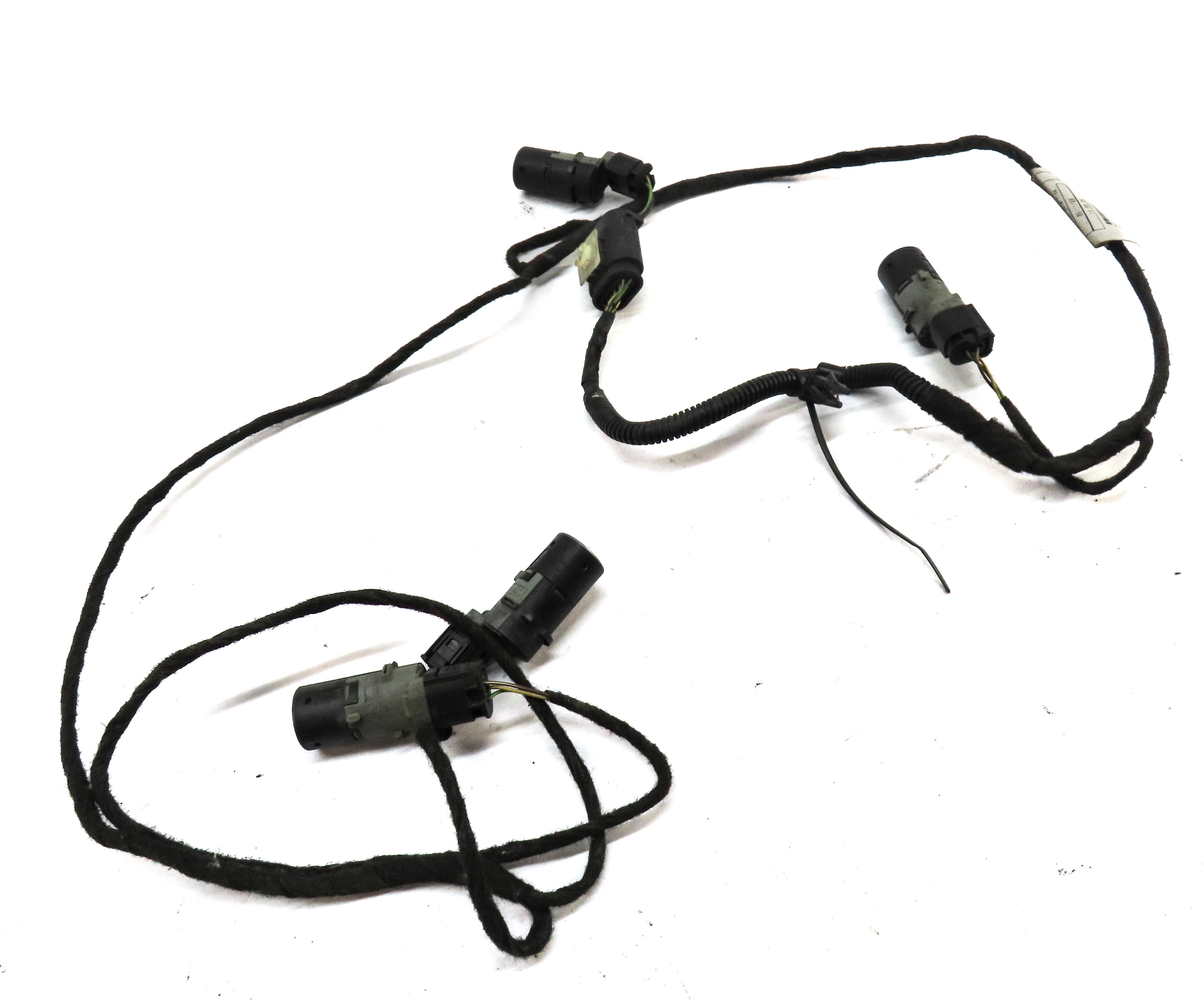 2009 RANGE ROVER (L322) REAR PARK ASSIST PDC SENSOR SET4 (GRAY) w/ WIRE HARNESS — exact item pictured