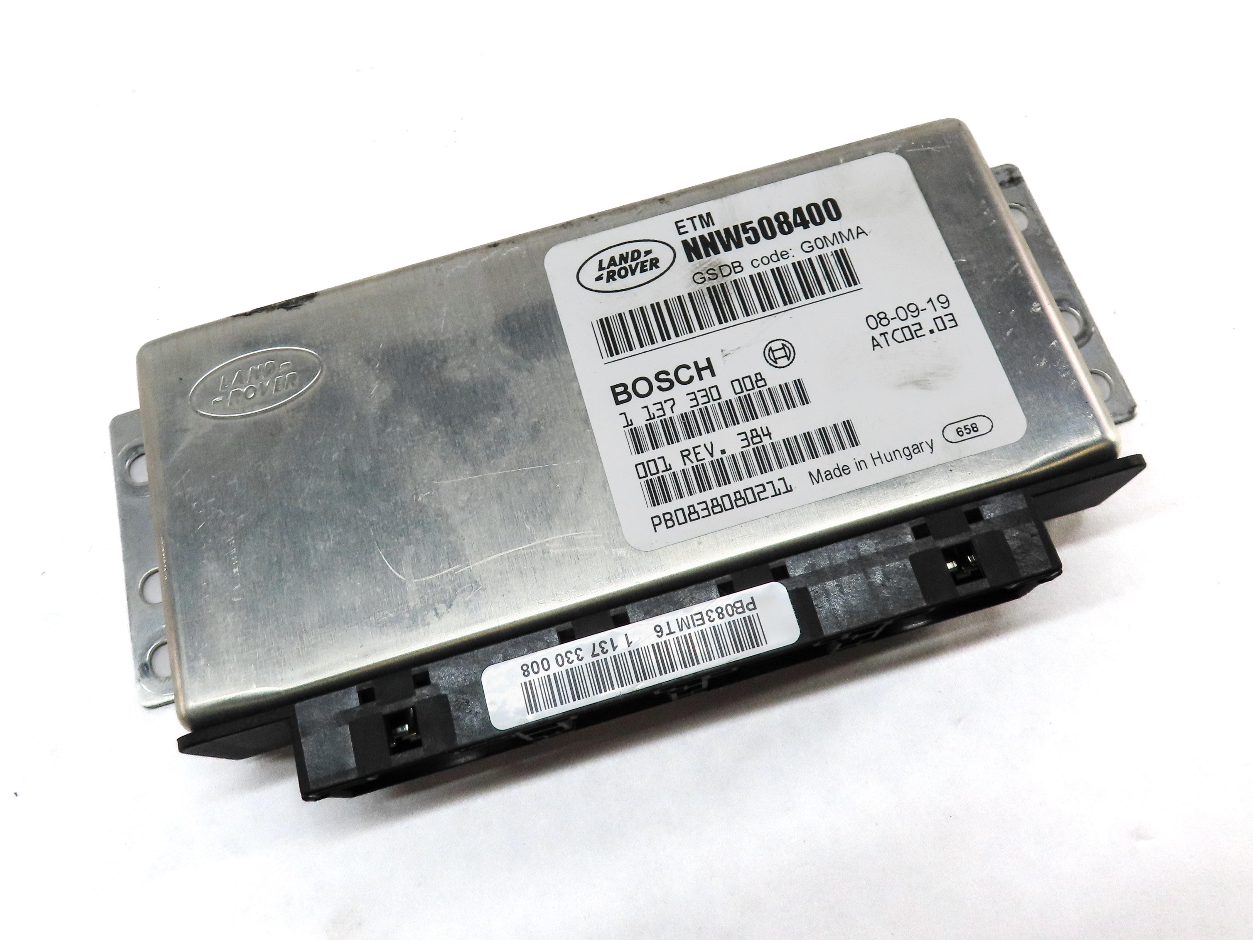 2009 RANGE ROVER (L322) LOCKING DIFFERENTIAL CONTROL MODULE NNW508400 — exact item pictured