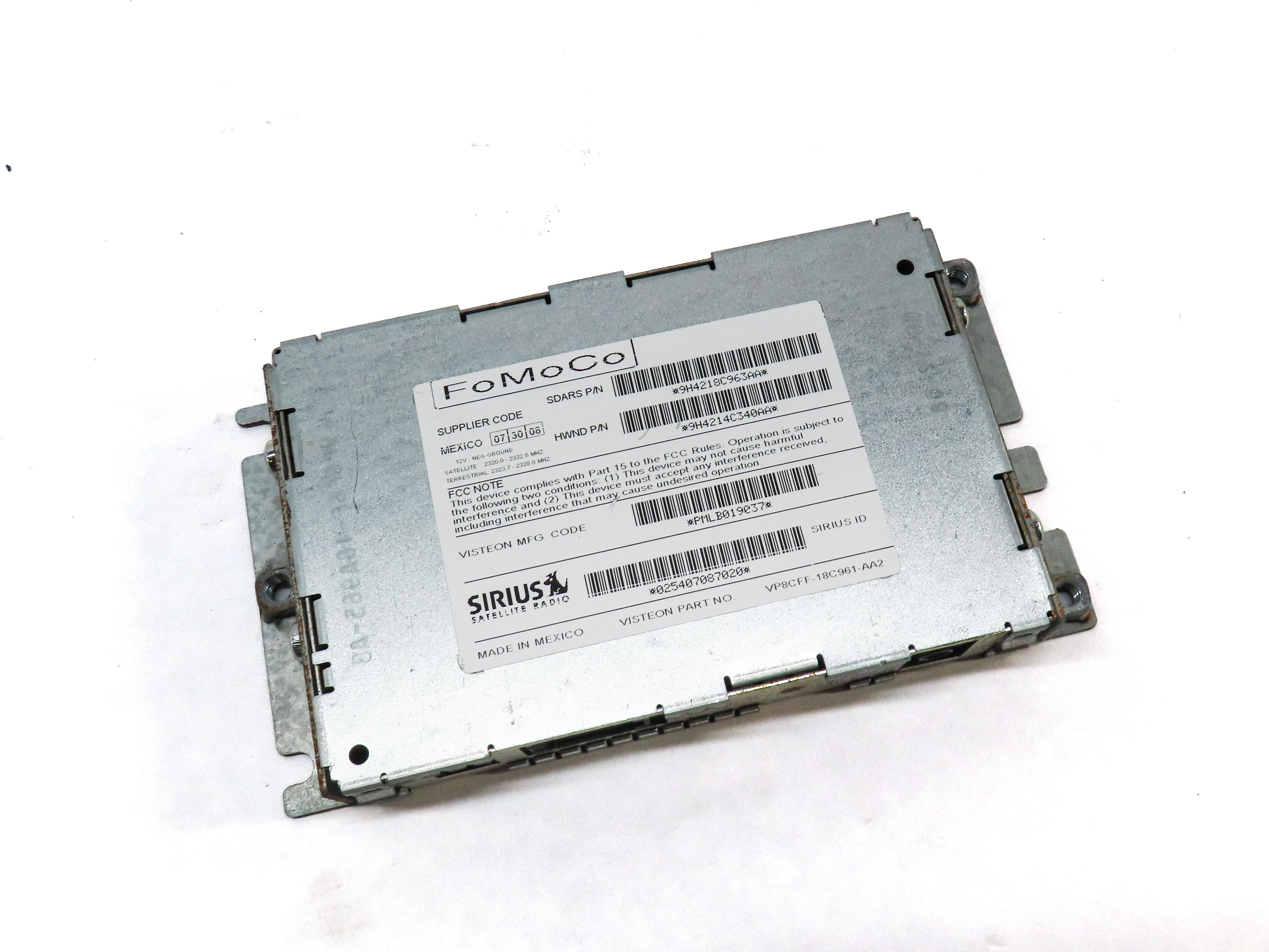 2007-2012 LR3 RANGE ROVER SPORT (L320) SIRIUS SATELLITE RADIO RECEIVER MODULE — exact item pictured