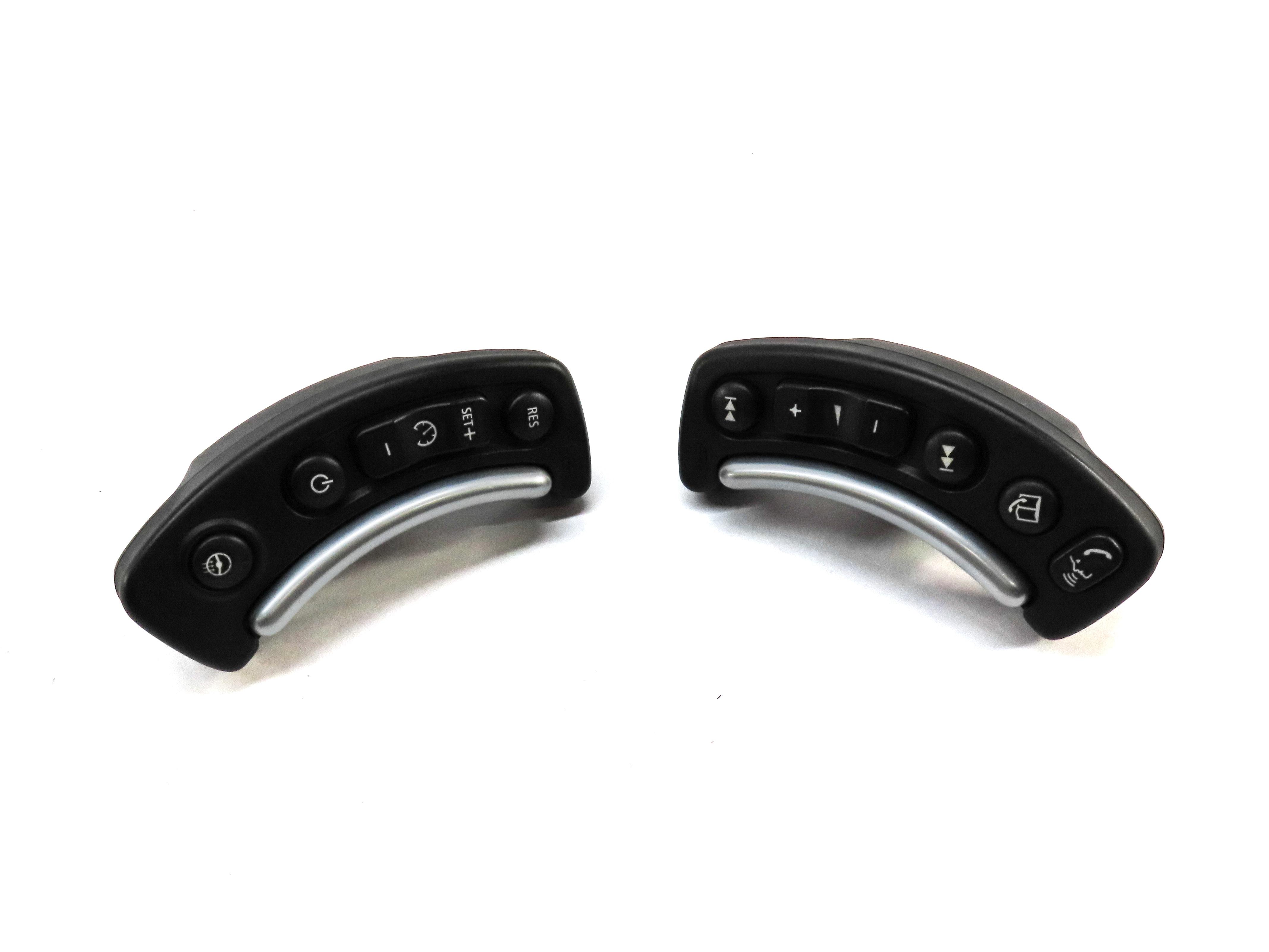 2003-2009 LAND ROVER RANGE ROVER (L322) HEATED STEERING WHEEL SWITCH BUTTON SET — exact item pictured