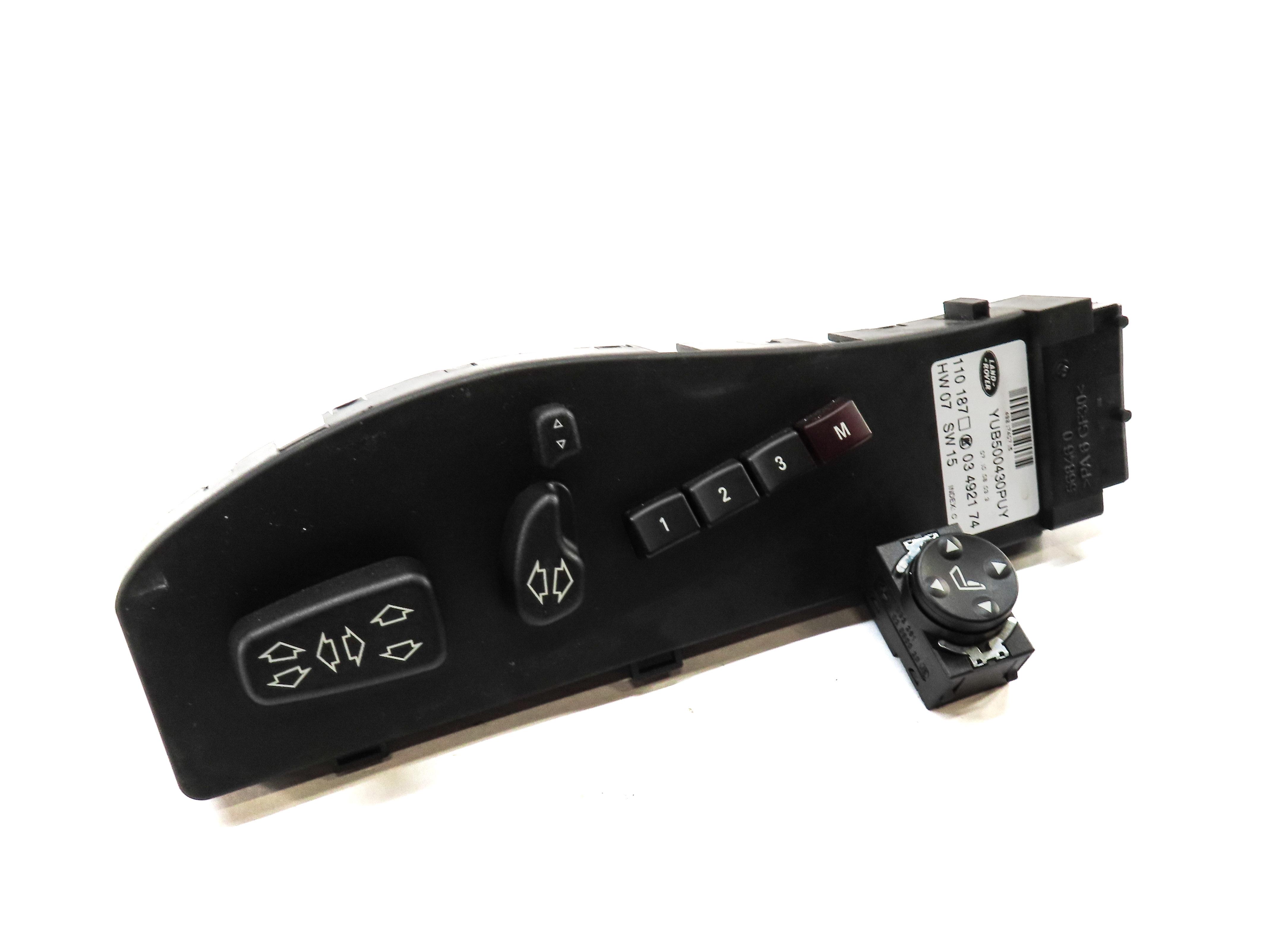 09 RANGE ROVER L322 FRONT LEFT DRIVER SEAT MEMORY ADJUSTMENT ADJUST SWITCH BLACK — exact item pictured