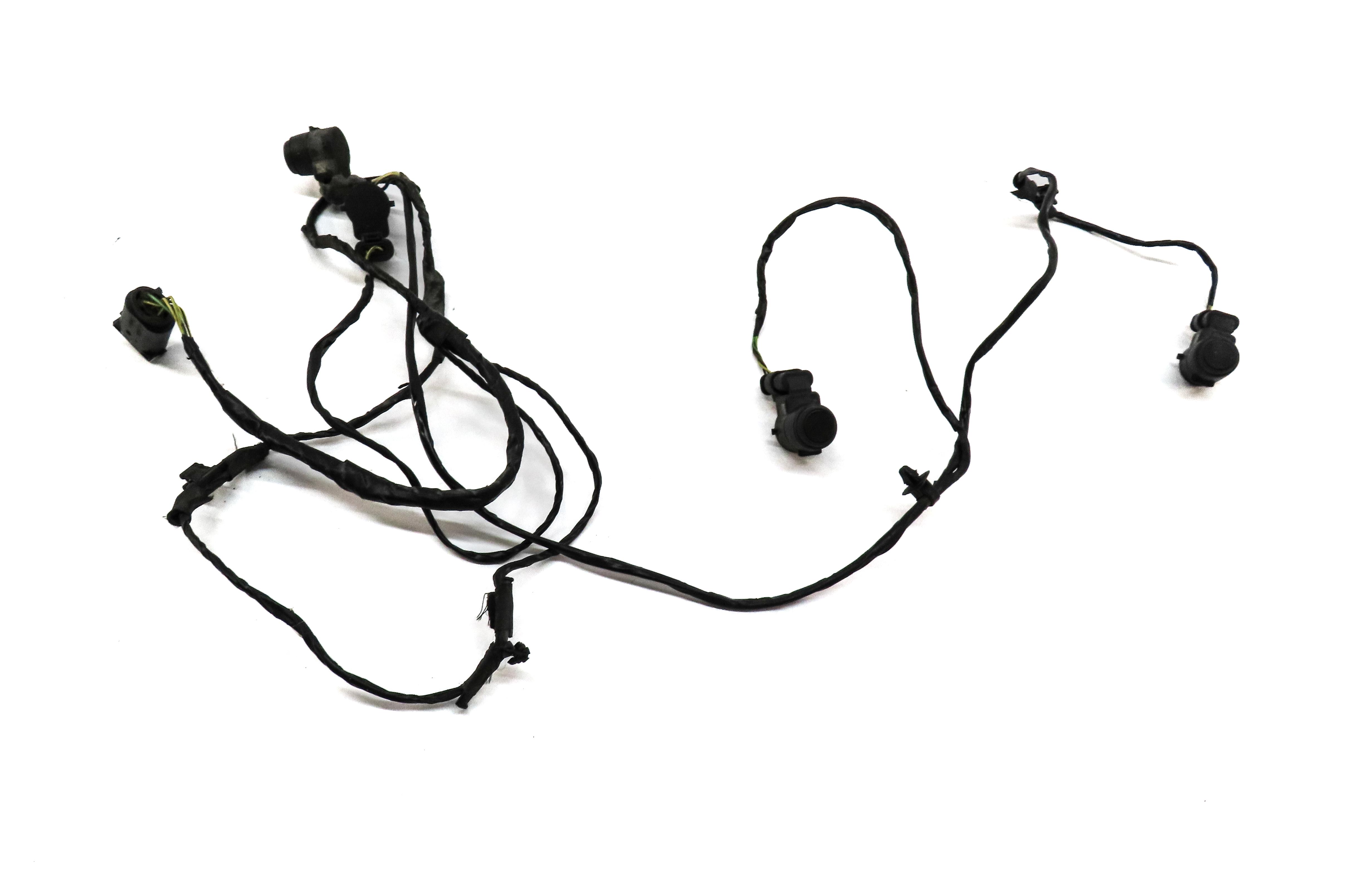 2015 BMW X1 (E84) FRONT PARK ASSIST PDC SENSOR SET4 (BLACK) w/ WIRING HARNESS — exact item pictured