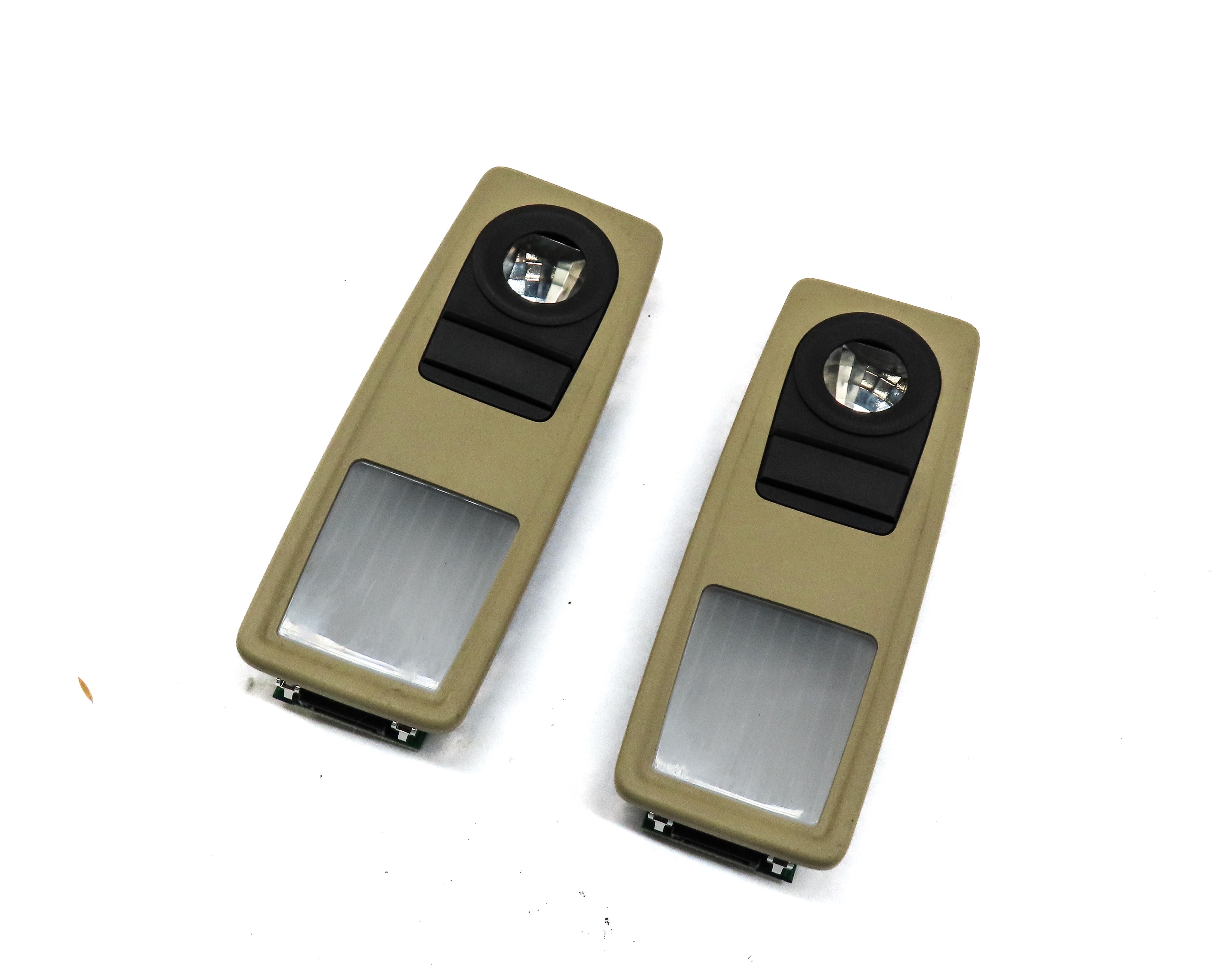 2015 BMW X1 (E84) REAR LEFT & RIGHT ROOF DOME LIGHT SET2 (BEIGE) 63319215610 — exact item pictured