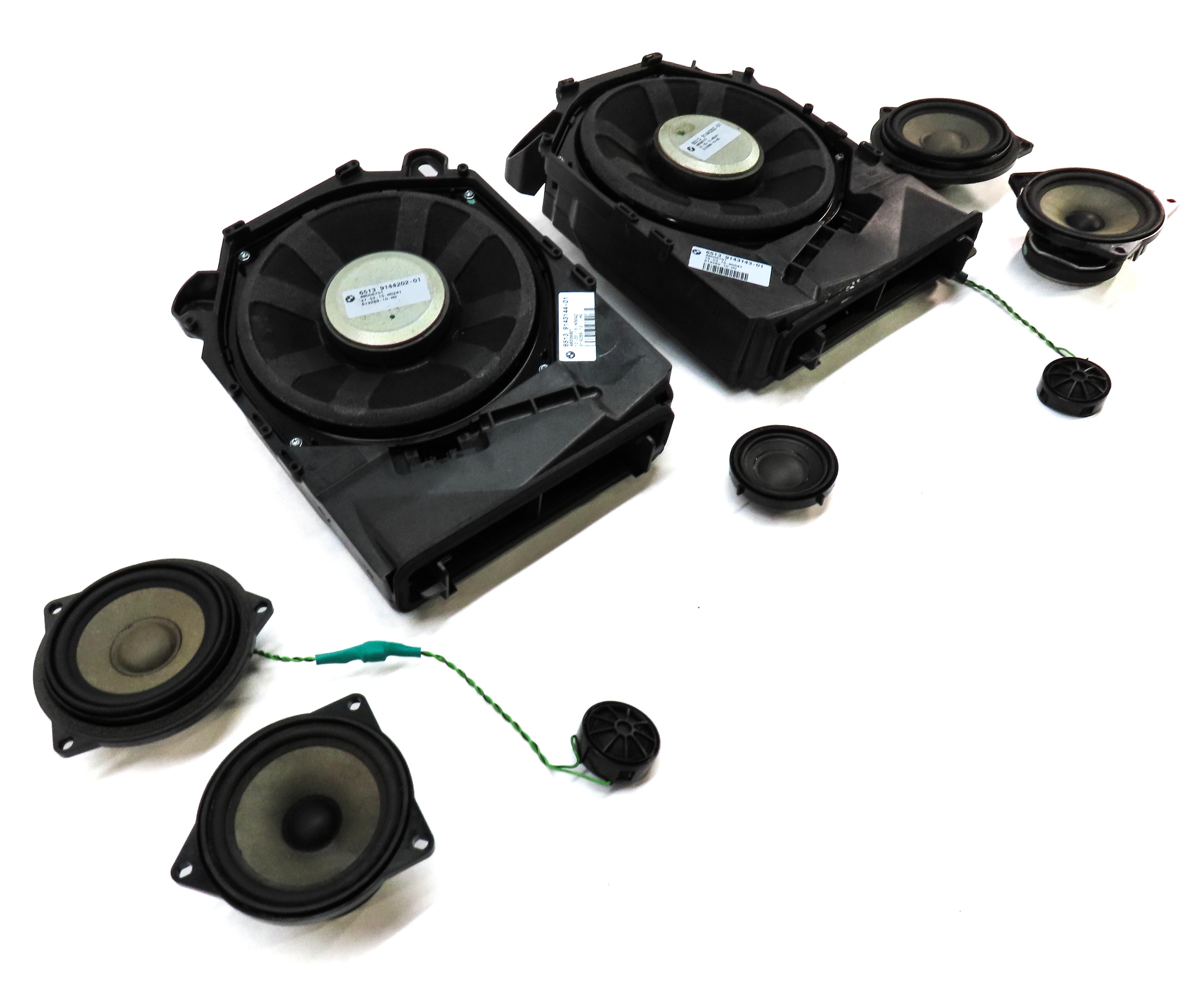 2015 BMW X1 (E84) FRONT REAR LEFT RIGHT DOOR DASH DECK RADIO SPEAKER SET 9 — exact item pictured