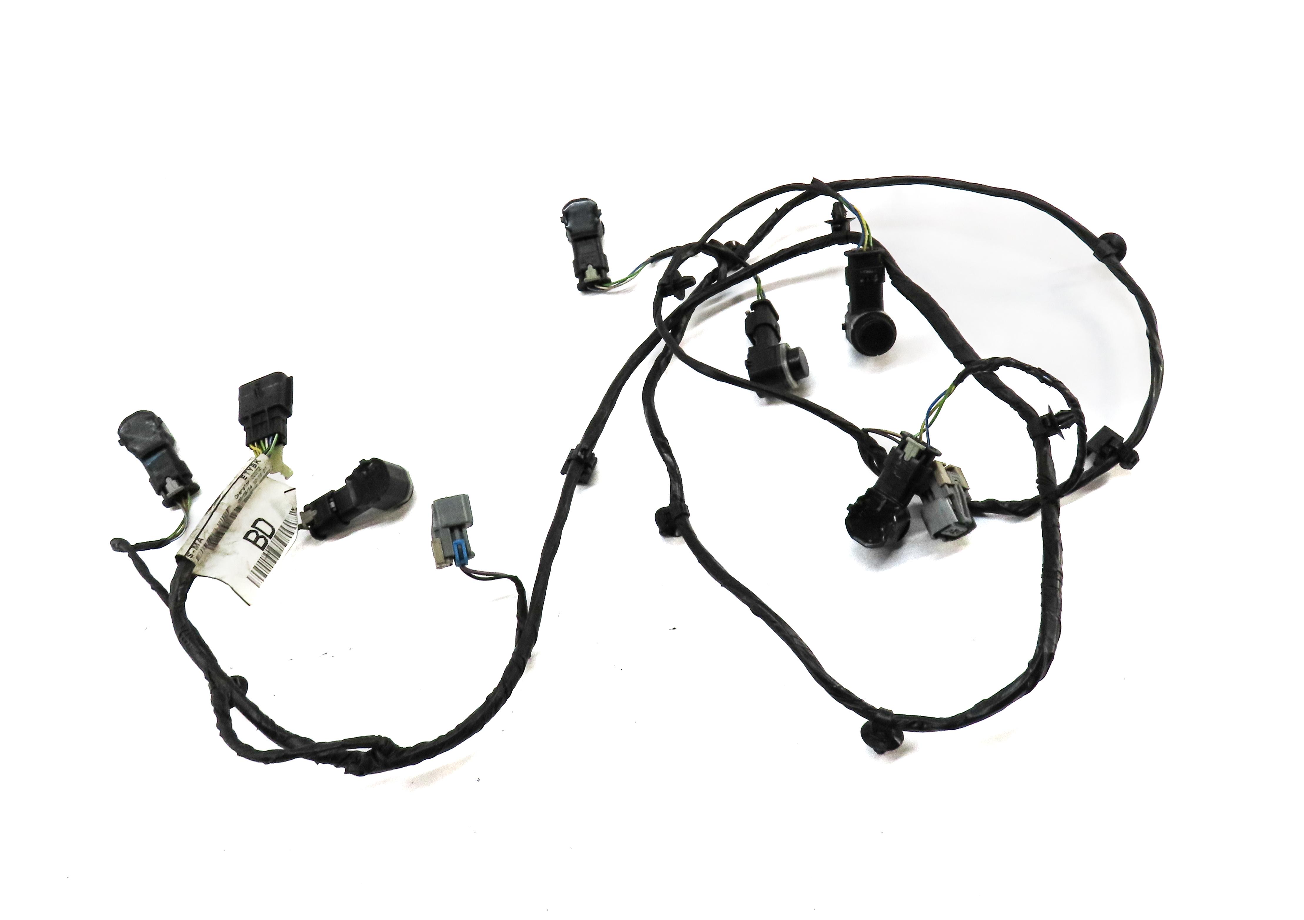 2015 RANGE ROVER EVOQUE L538 REAR PARK ASSIST PDC SENSOR SET6 (BLACK) w/ HARNESS — exact item pictured