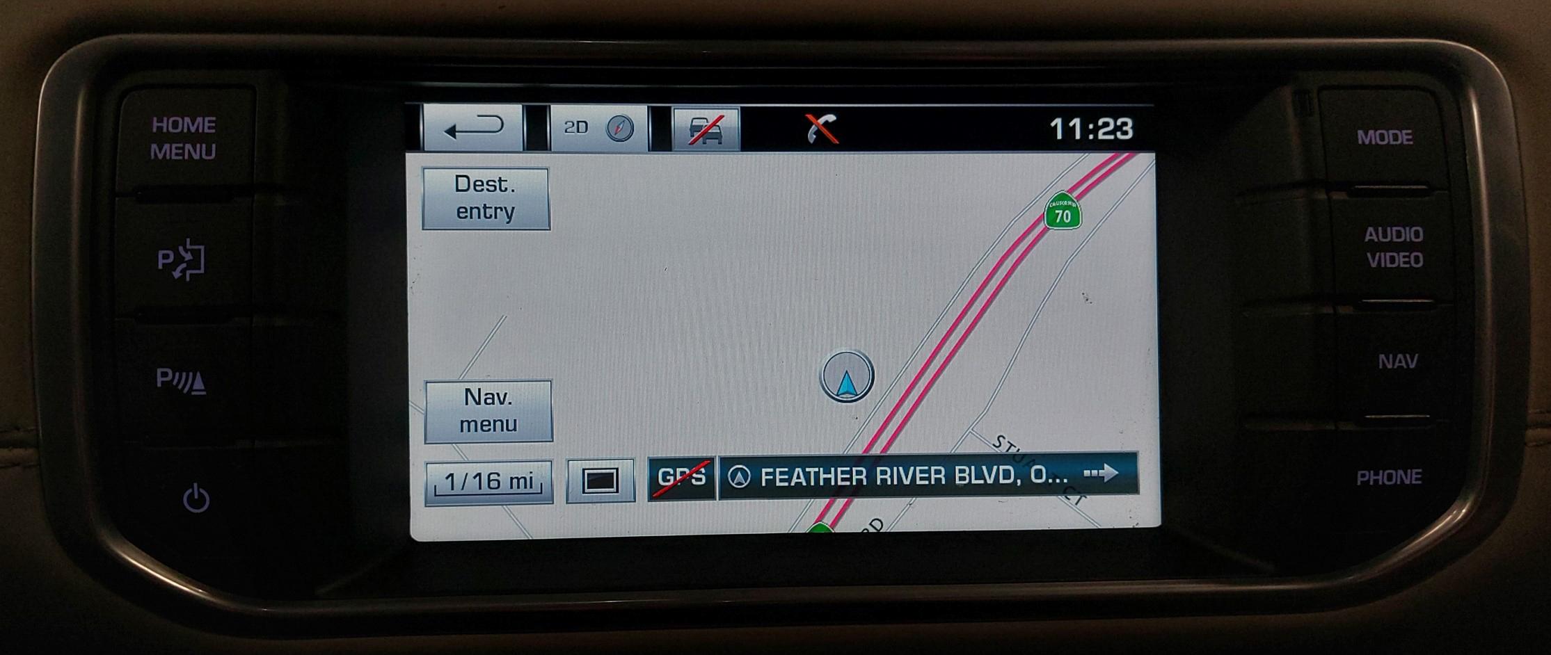 2015 RANGE ROVER EVOQUE (L538) RADIO STEREO GPS NAVIGATION DISPLAY SCREEN 8" — exact item pictured