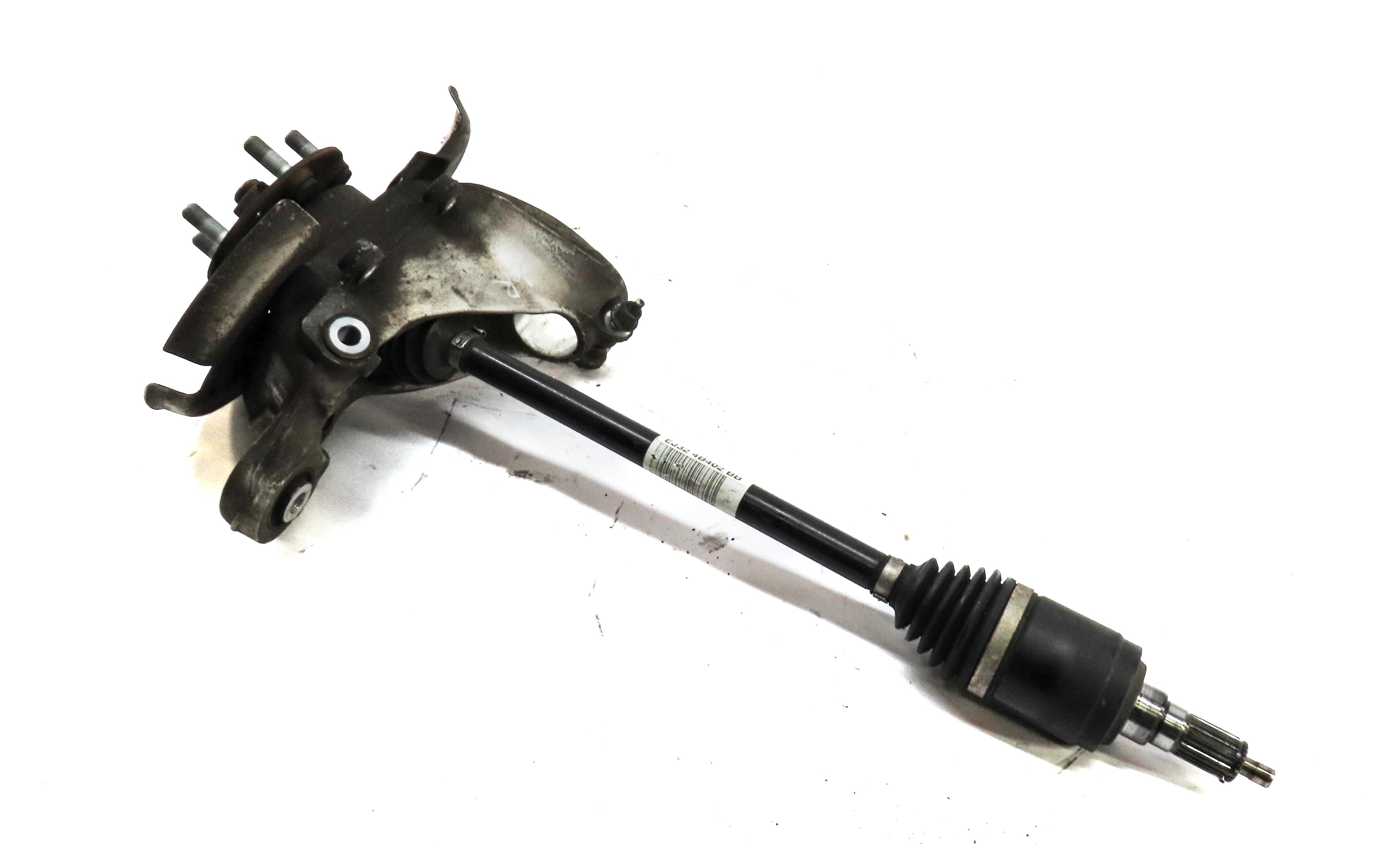 12-19 RANGE ROVER EVOQUE (L538) LEFT DRIVER REAR SPINDLE KNUCKLE w/ AXLE SHAFT — exact item pictured