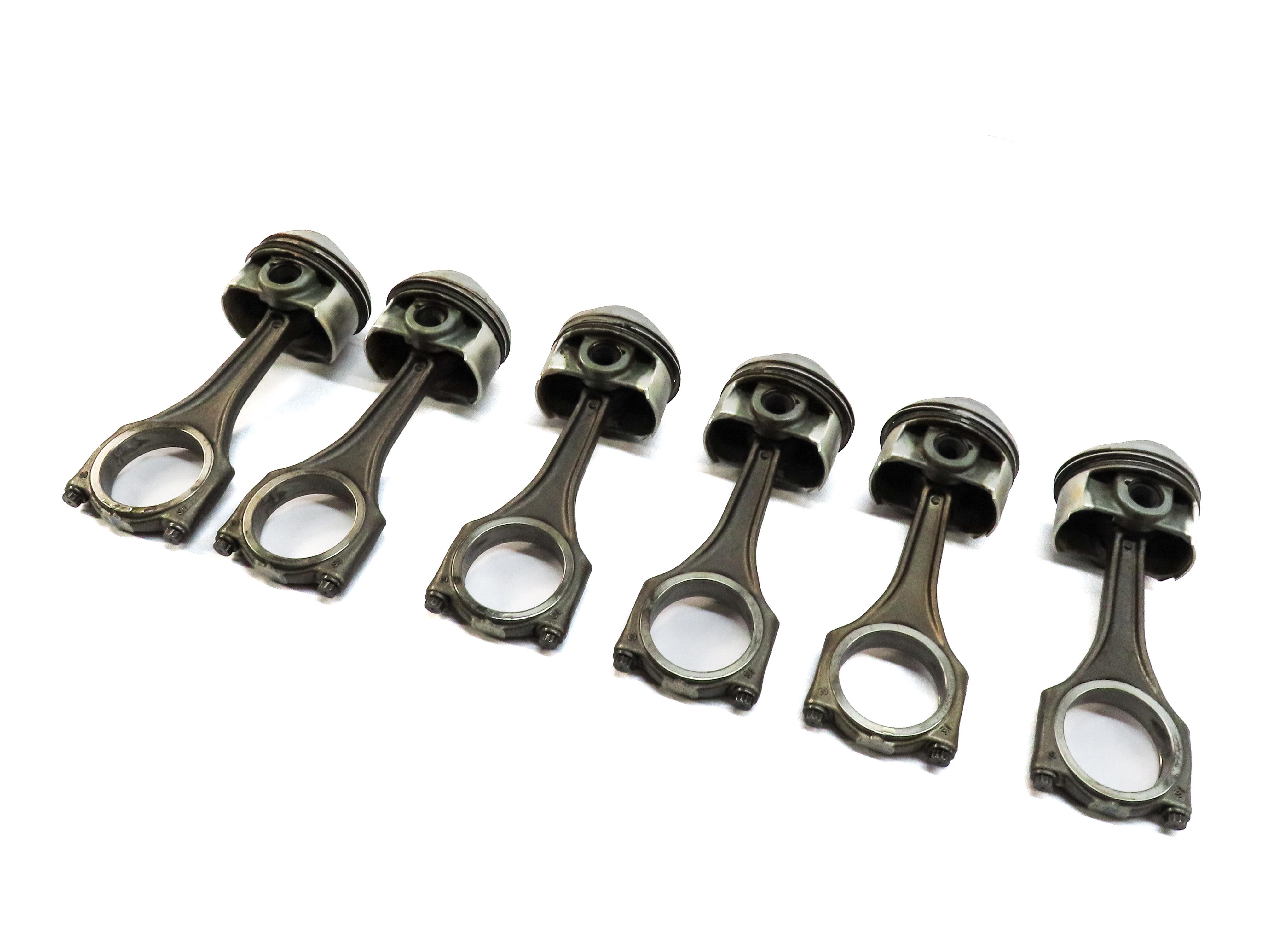 09-17 AUDI A6 A7 Q5 Q7 S4 S5 TOUAREG 3.0L SUPERCHARGED ENGINE PISTON & ROD SET 6 — exact item pictured