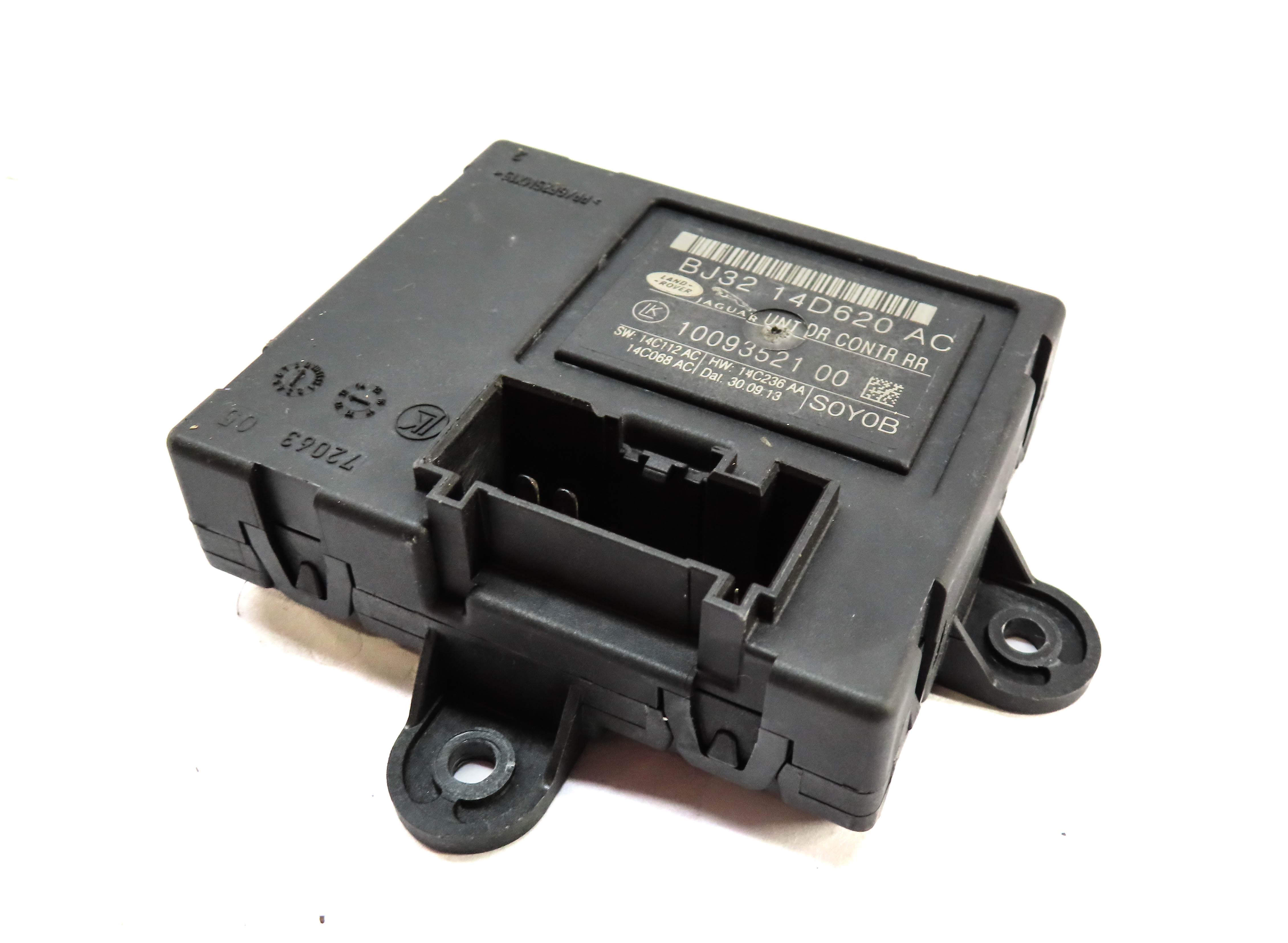 2013 RANGE ROVER EVOQUE (L538) REAR RIGHT DOOR CONTROL MODULE BJ3214D620AC — exact item pictured