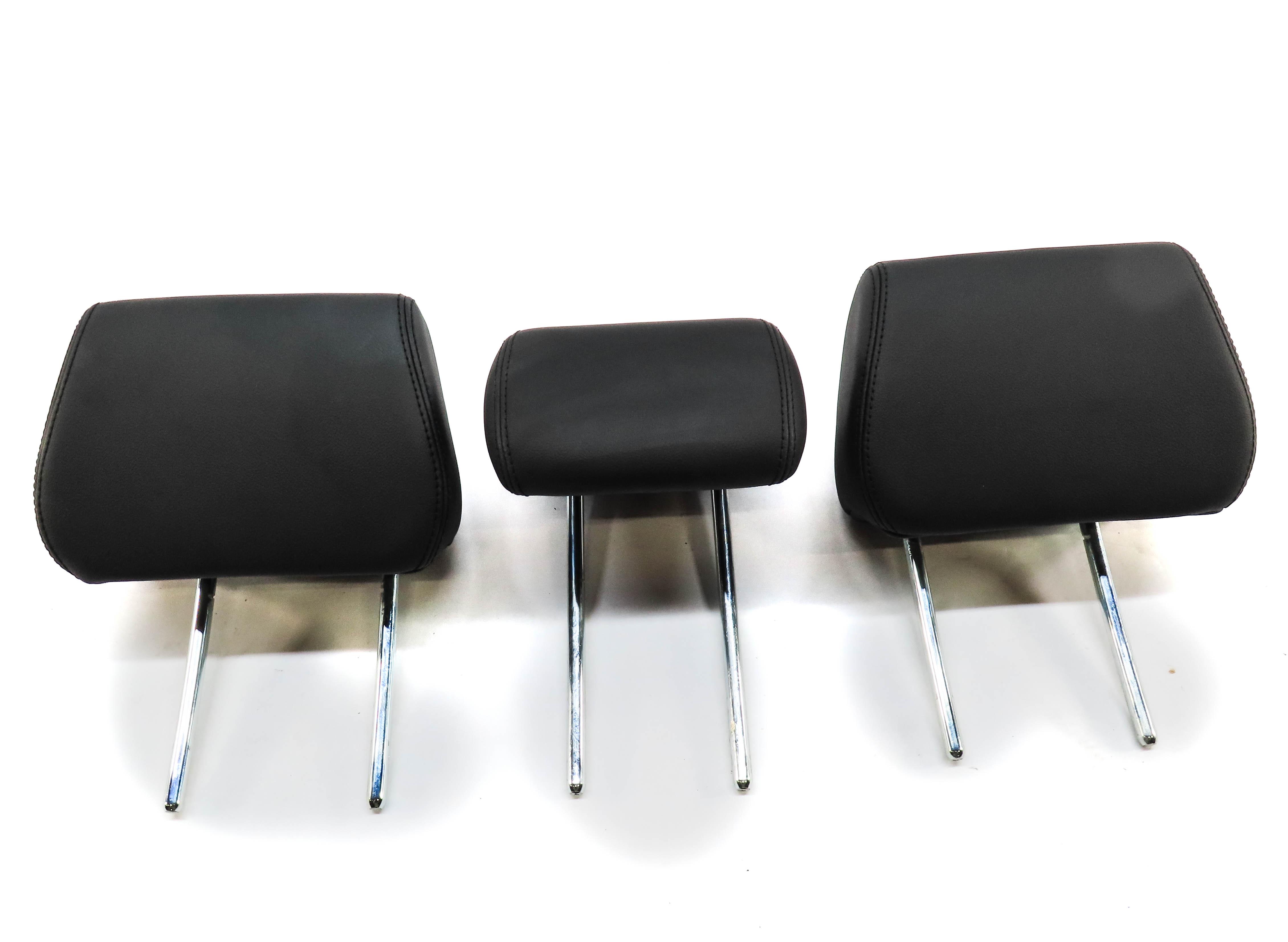 12-15 RANGE ROVER EVOQUE L538 REAR LEFT RIGHT CENTER SEAT HEADREST SET 3 (BLACK) — exact item pictured