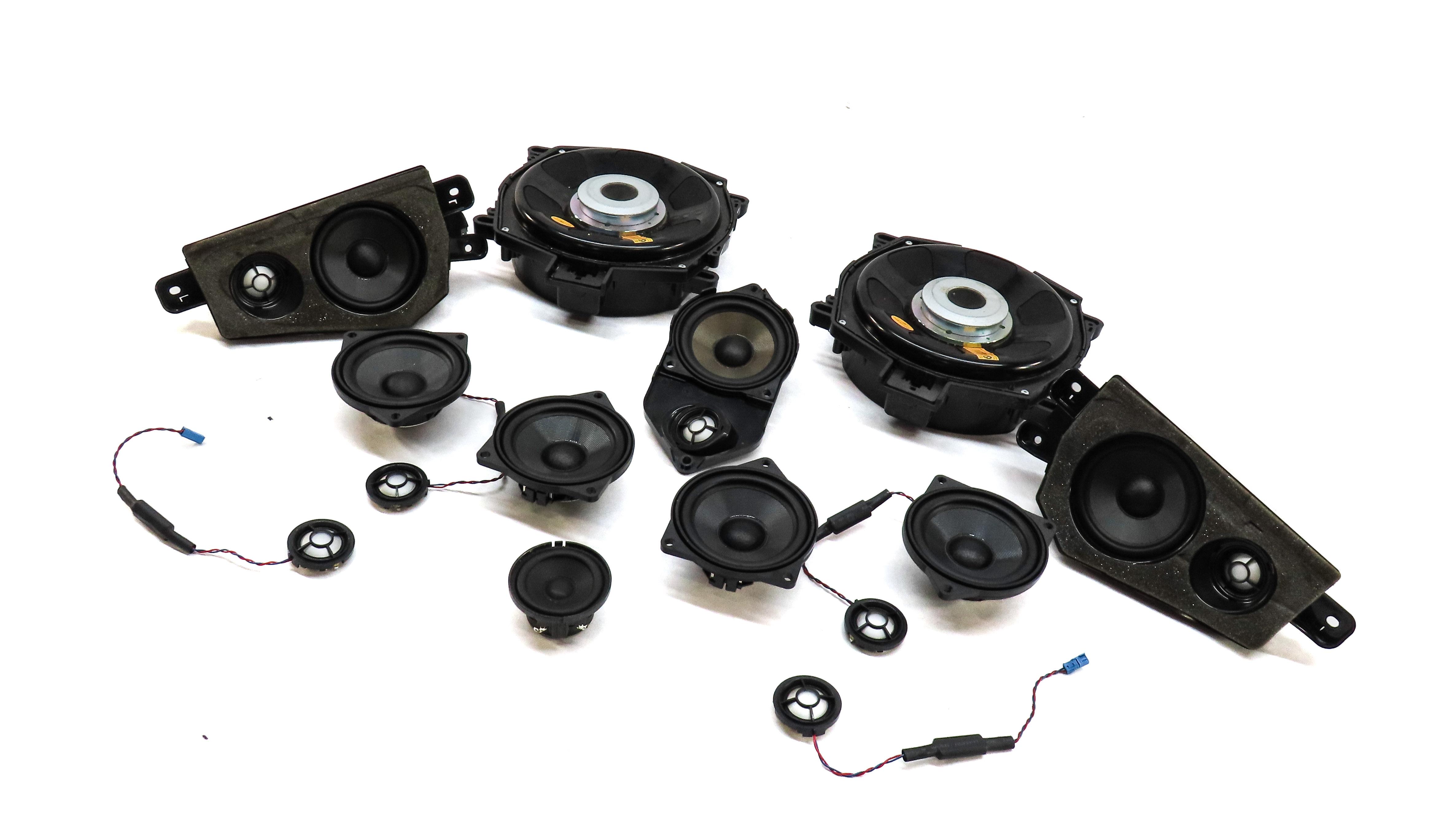 2009 BMW X6 (E71) FRONT REAR LEFT RIGHT WOOFER MIDRANGE TWEETER SPEAKER SET 14 — exact item pictured