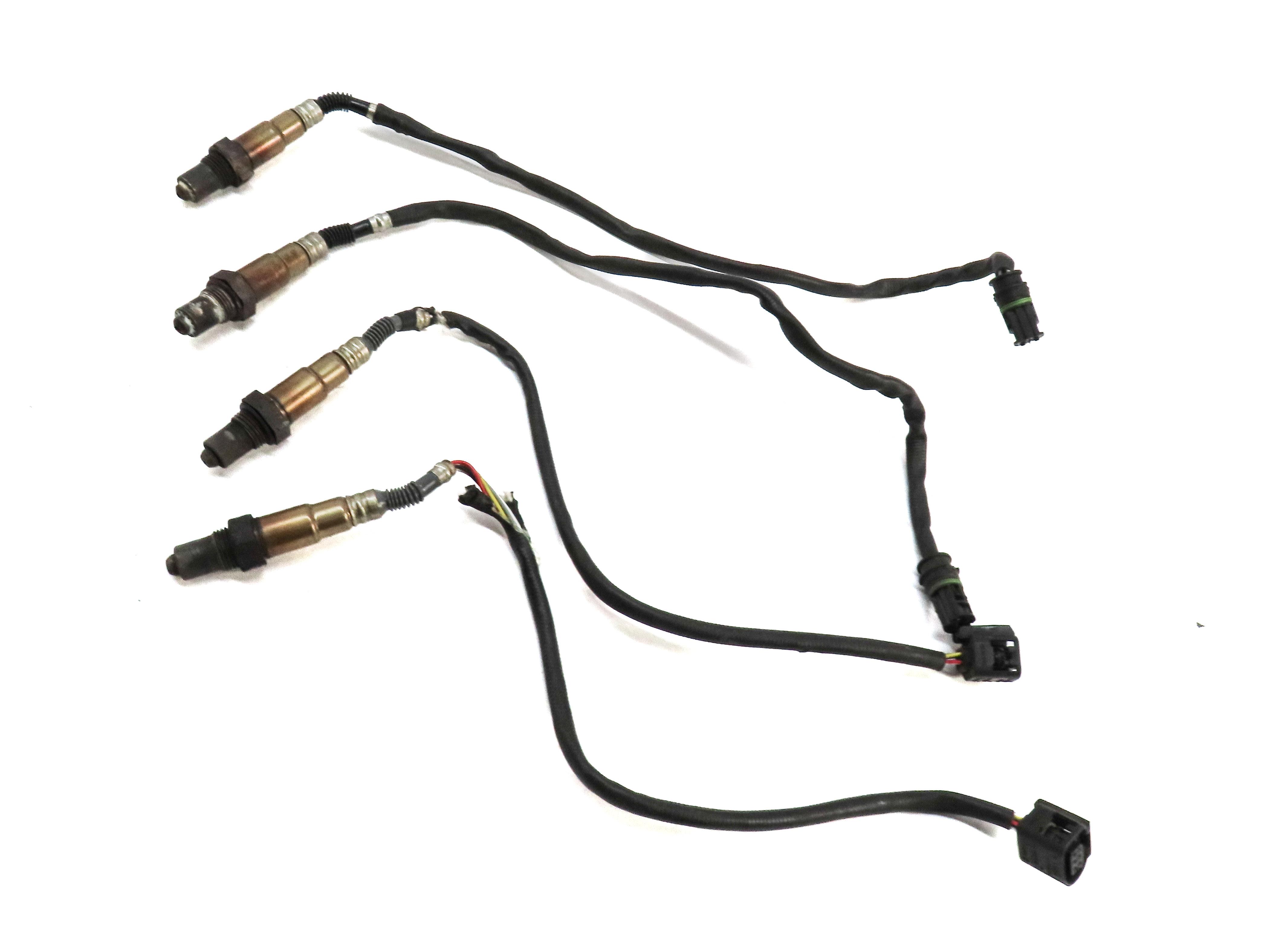 2009 BMW X6 E71 4.4L N63 TWIN TURBO ENGINE PRE & POST CAT O2 OXYGEN SENSOR SET 4 — exact item pictured