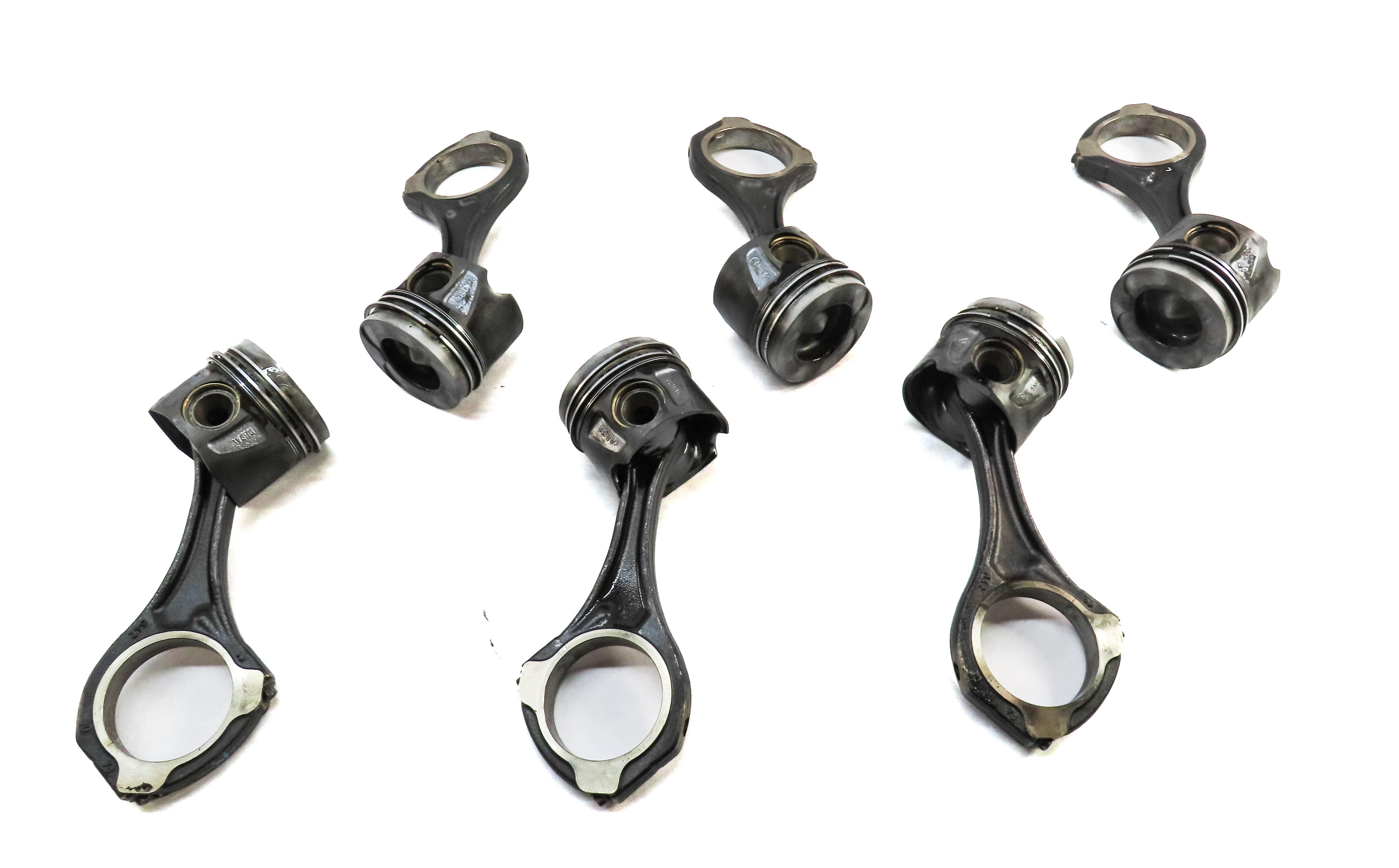 12-17 ML GL GLS S X166 W166 W221 3.0L DIESEL OM642 PISTON & CONNECTING ROD SET 6 — exact item pictured