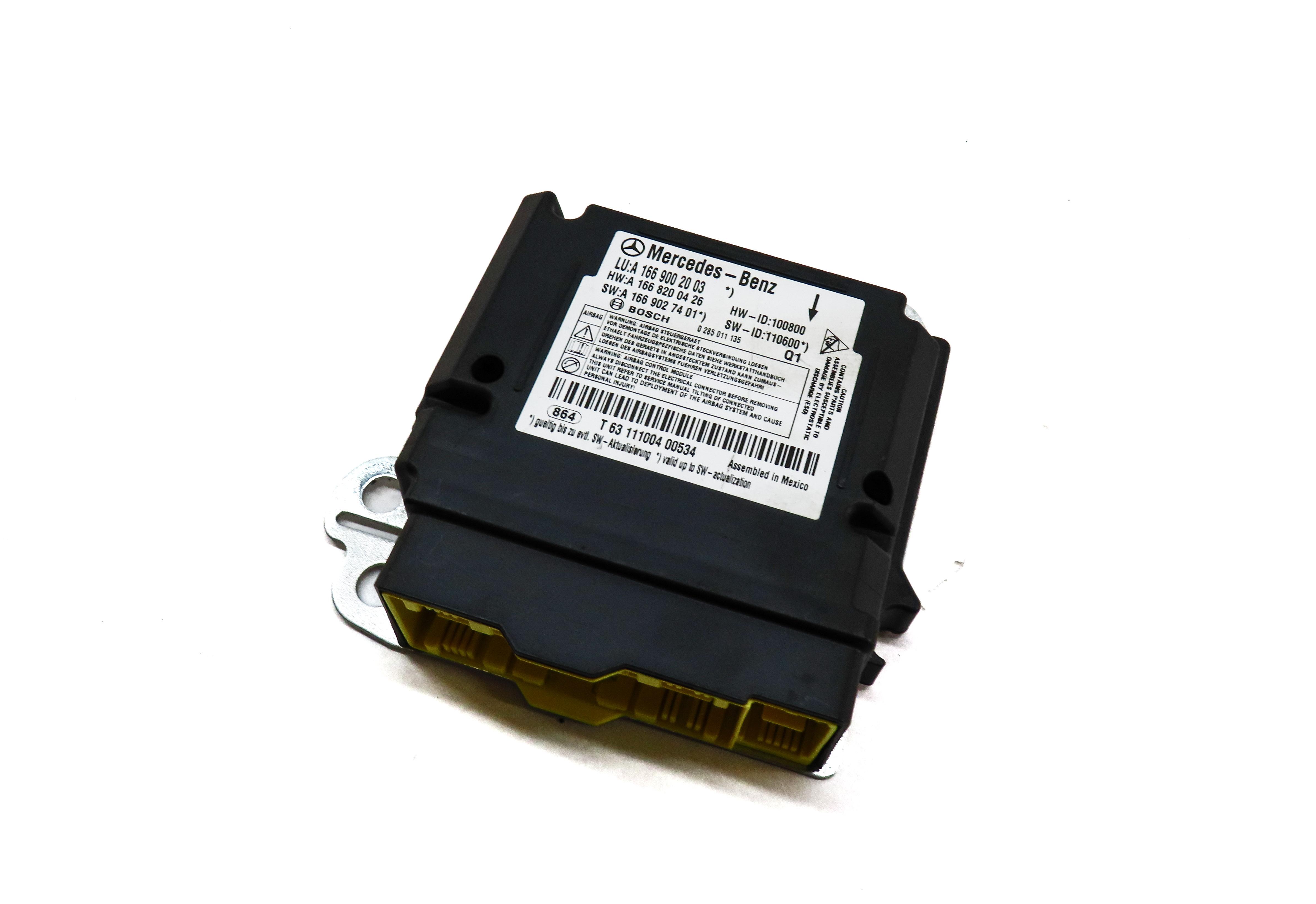 12-15 MERCEDES G63 GL ML CLASS (W166 X166 X463) SRS SAFETY BAG CONTROL MODULE — exact item pictured