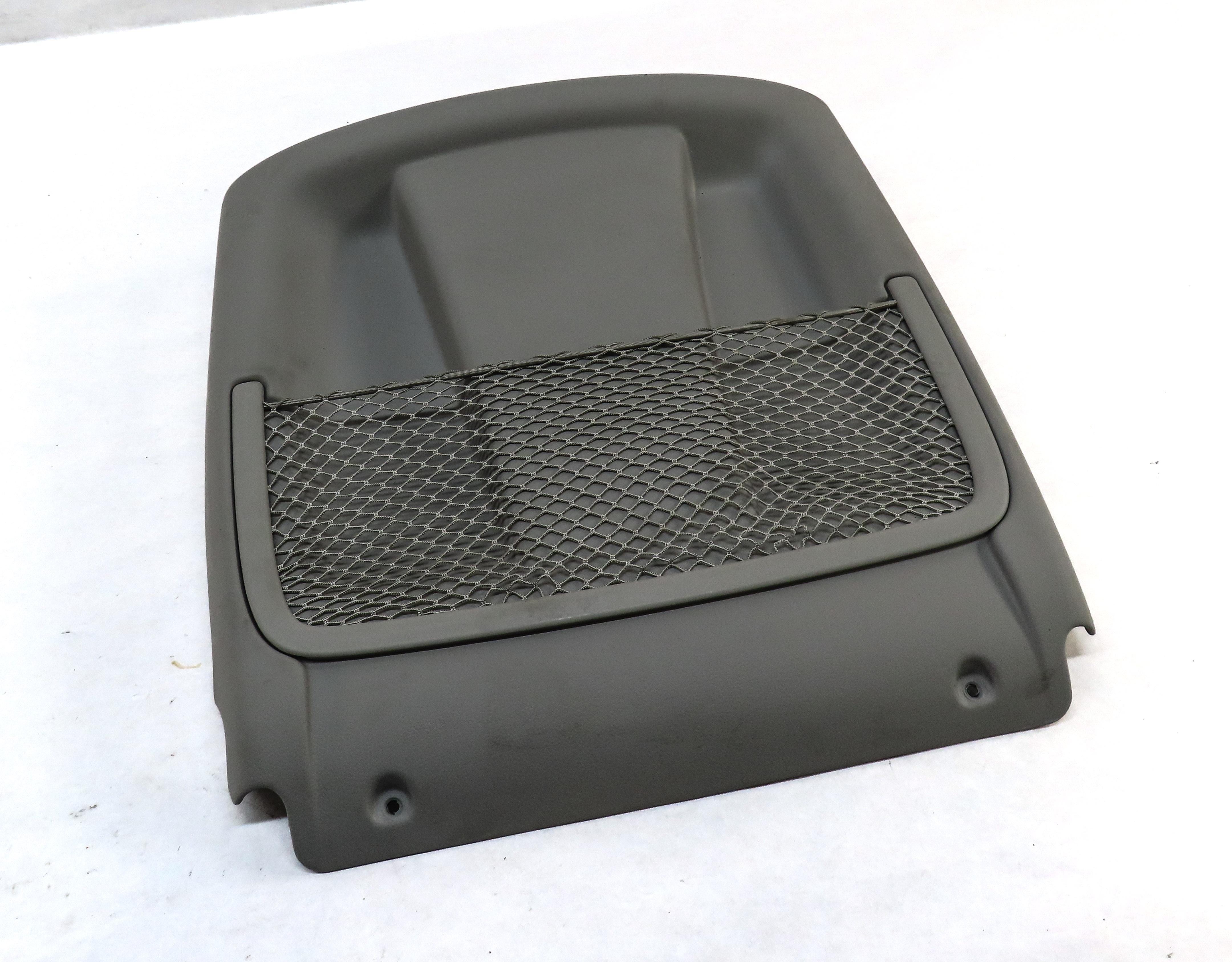 2012 MERCEDES ML350 (W166) FRONT RIGHT PASSENGER SEAT BACK PANEL & NET (GRAY) — exact item pictured