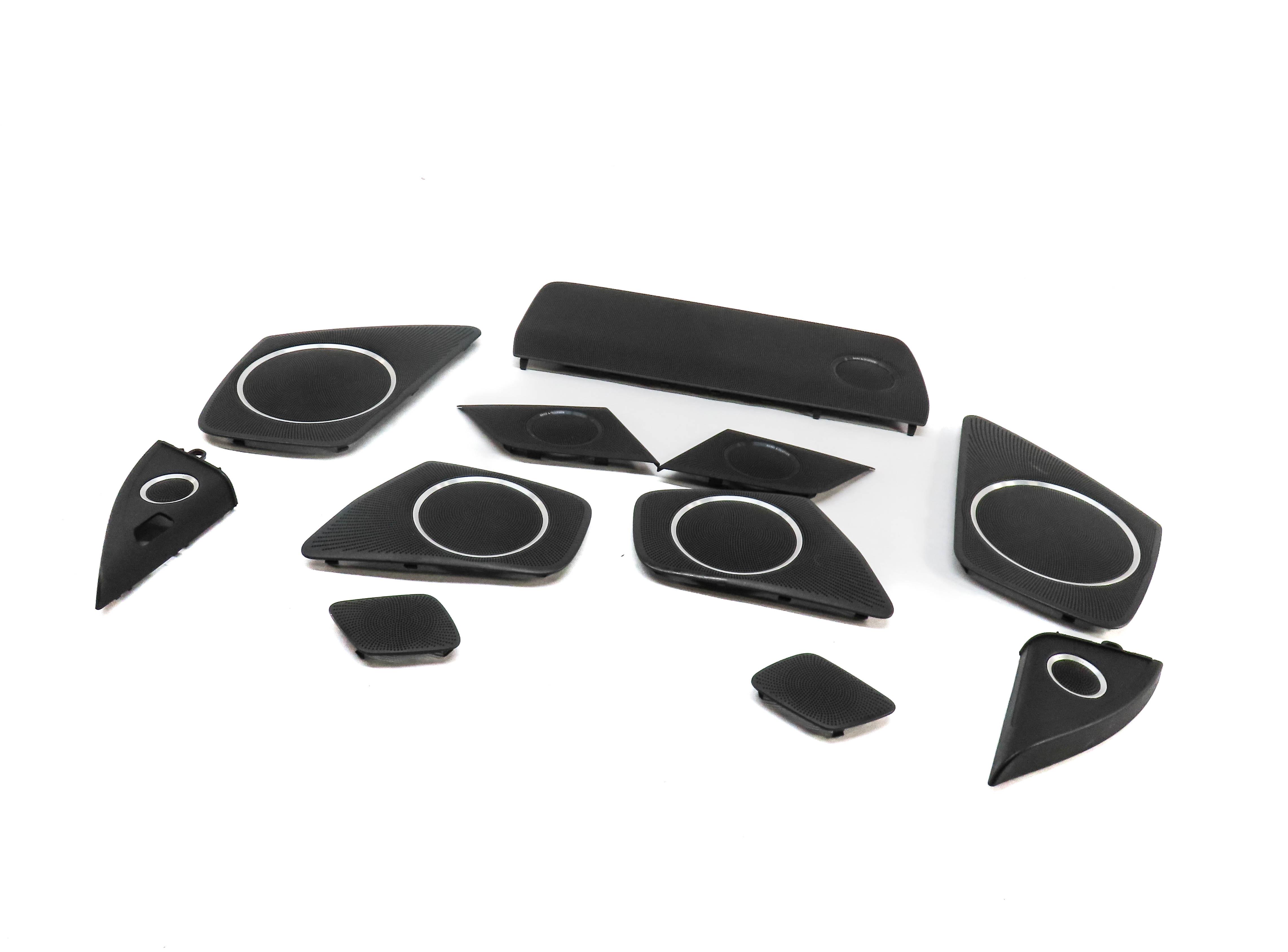 2016 AUDI A4 B8 8K FRONT REAR LEFT RIGHT BANG & OLUFSEN SPEAKER GRILLE COVER SET — exact item pictured