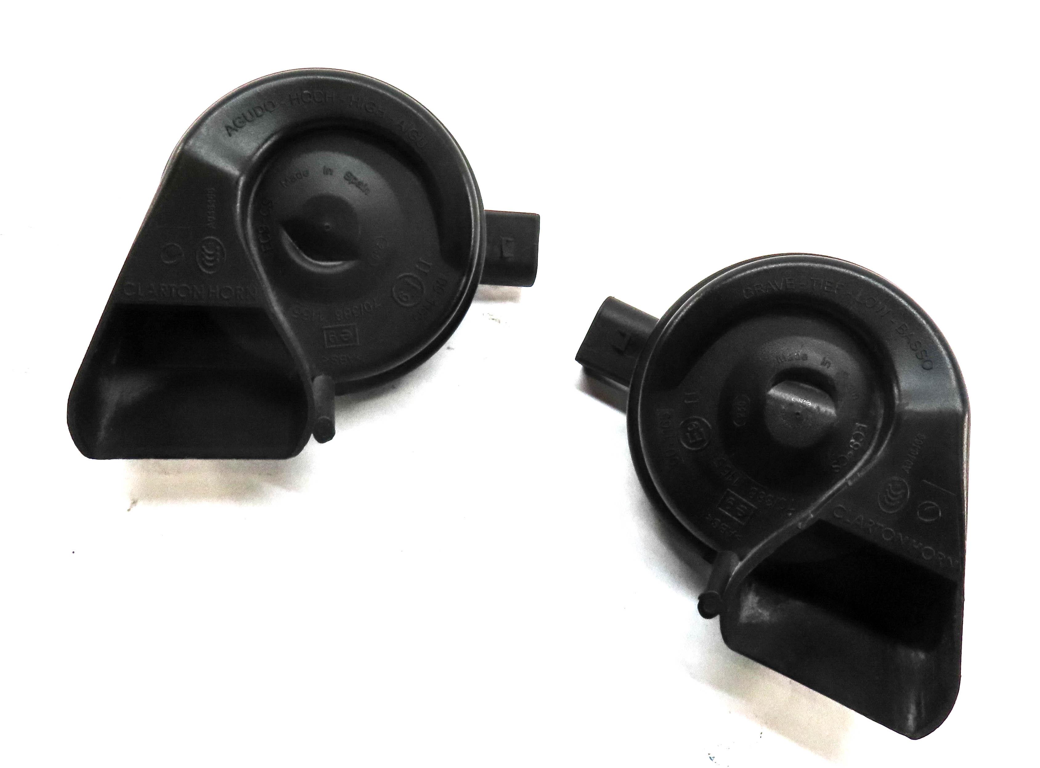 2008-2017 AUDI A4 A5 S4 S5 Q5 (B8 8K 8R 8T) HIGH & LOW TONE SAFETY HORN SET — exact item pictured