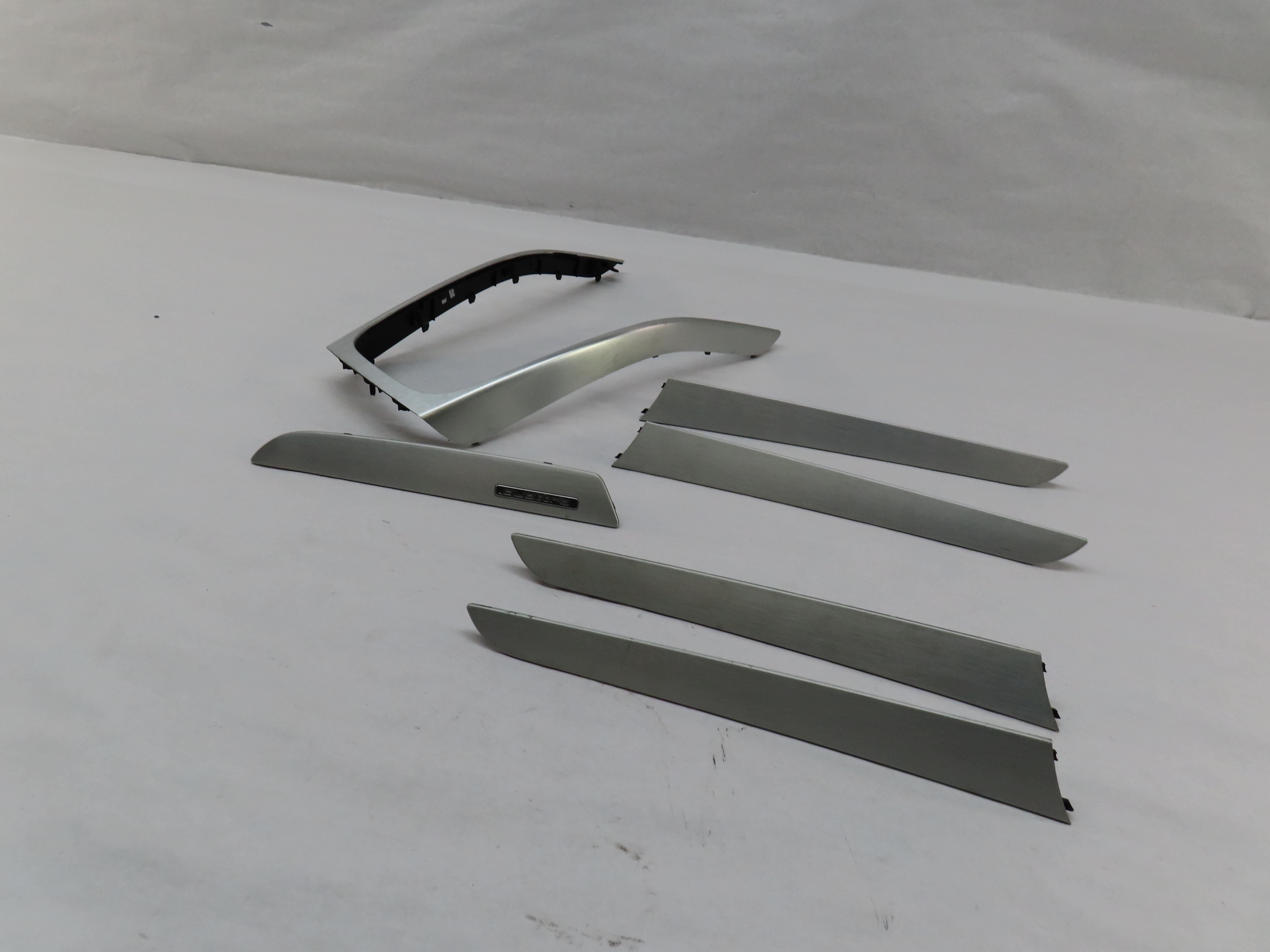 2010 AUDI S4 (B8 8K) FRONT REAR LEFT RIGHT BRUSHED ALUMINUM QUATTRO TRIM SET — exact item pictured