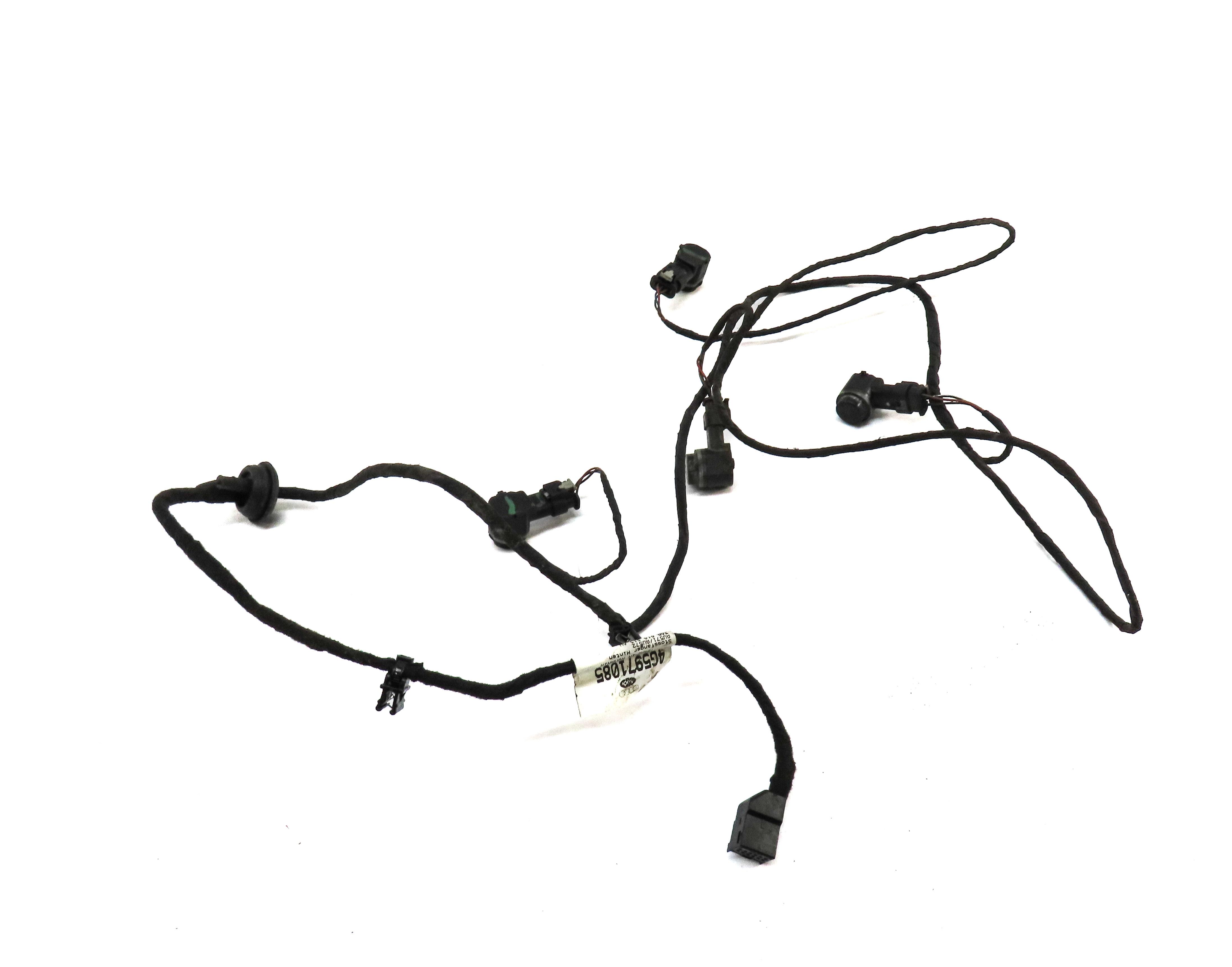 2013 AUDI A6 (C7) REAR PARK ASSIST PDC SENSOR SET 4 (BLACK) w/ WIRING HARNESS — exact item pictured