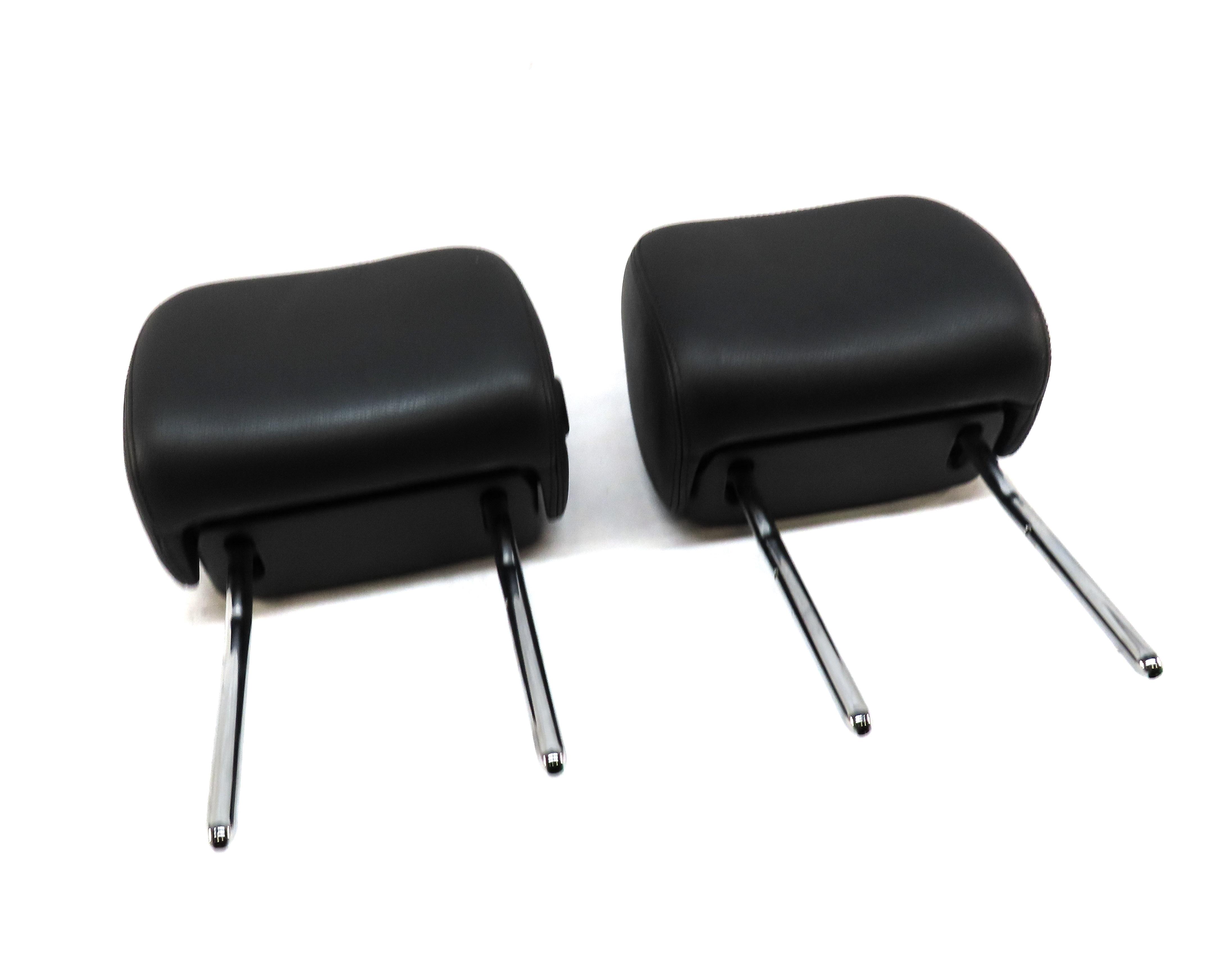 12-18 AUDI A6 A7 S6 S7 RS7 (C7 4G8) FRONT LEFT & RIGHT SEAT HEADREST SET (BLACK) — exact item pictured