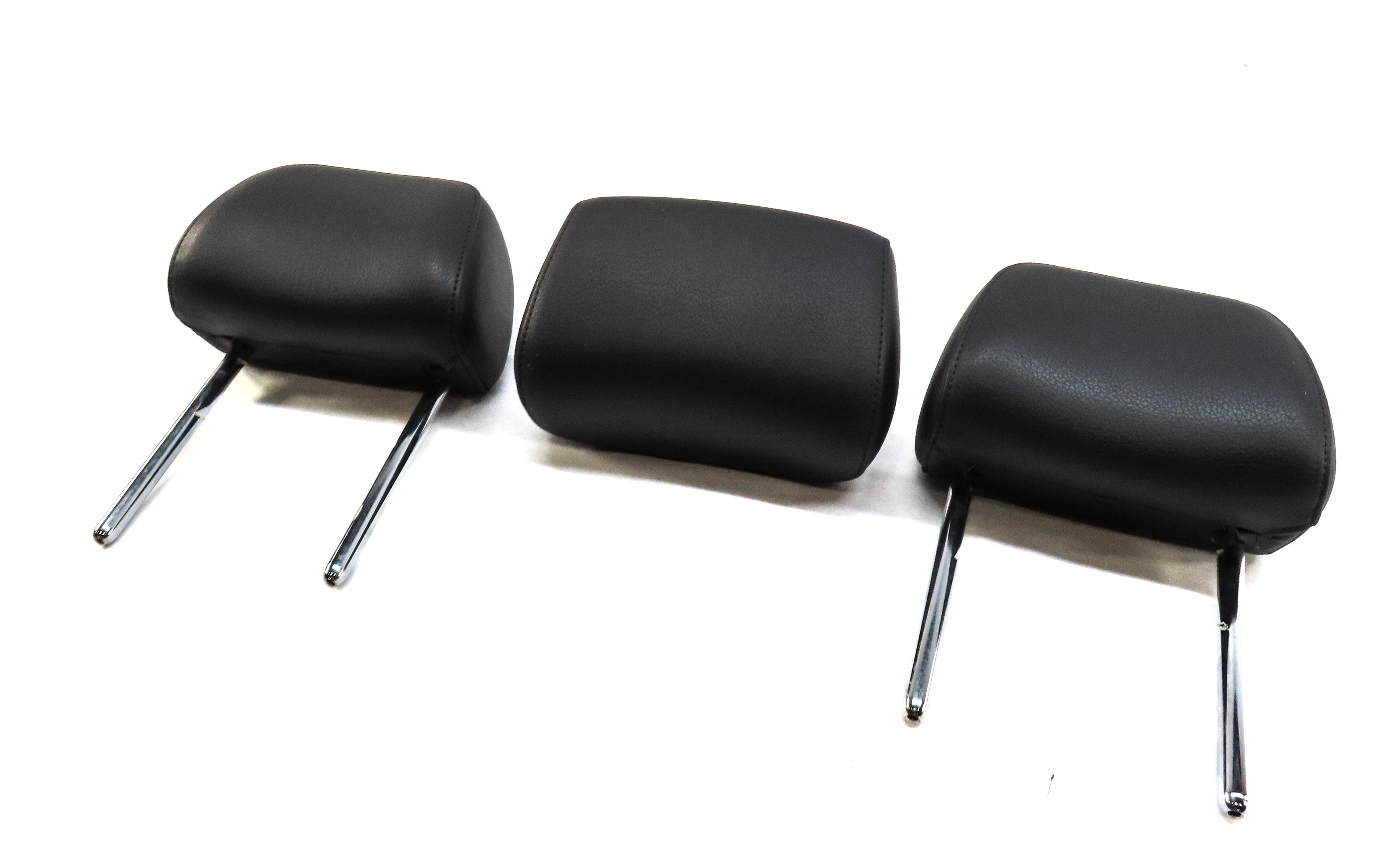 12-18 AUDI A6 A7 S6 S7 RS7 C7 4G8 REAR LEFT RIGHT CENTER SEAT HEADREST SET BLACK — exact item pictured