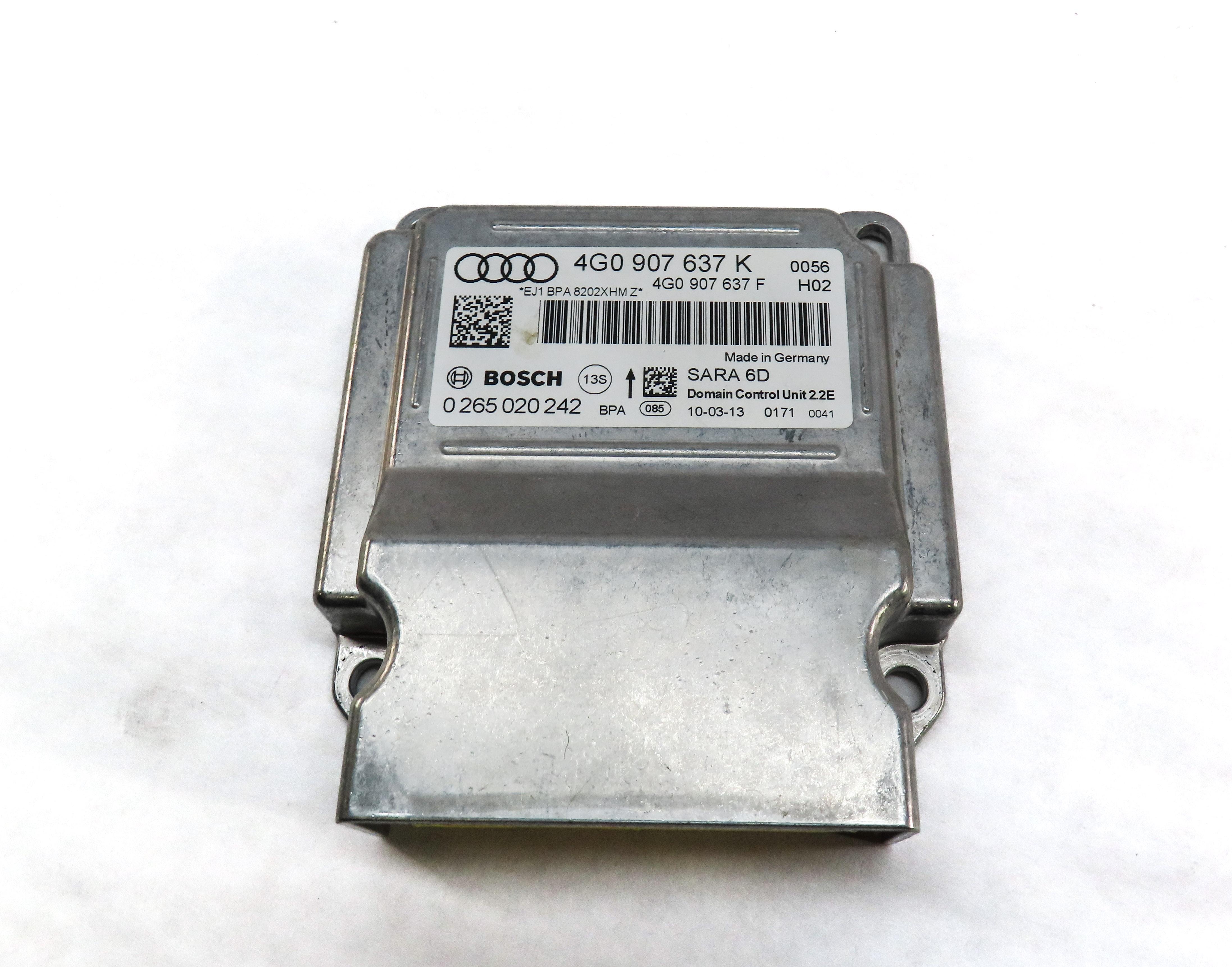 2013 AUDI A6 (C7) YAW TURN RATE SPEED SENSOR MODULE 4G0907637K — exact item pictured