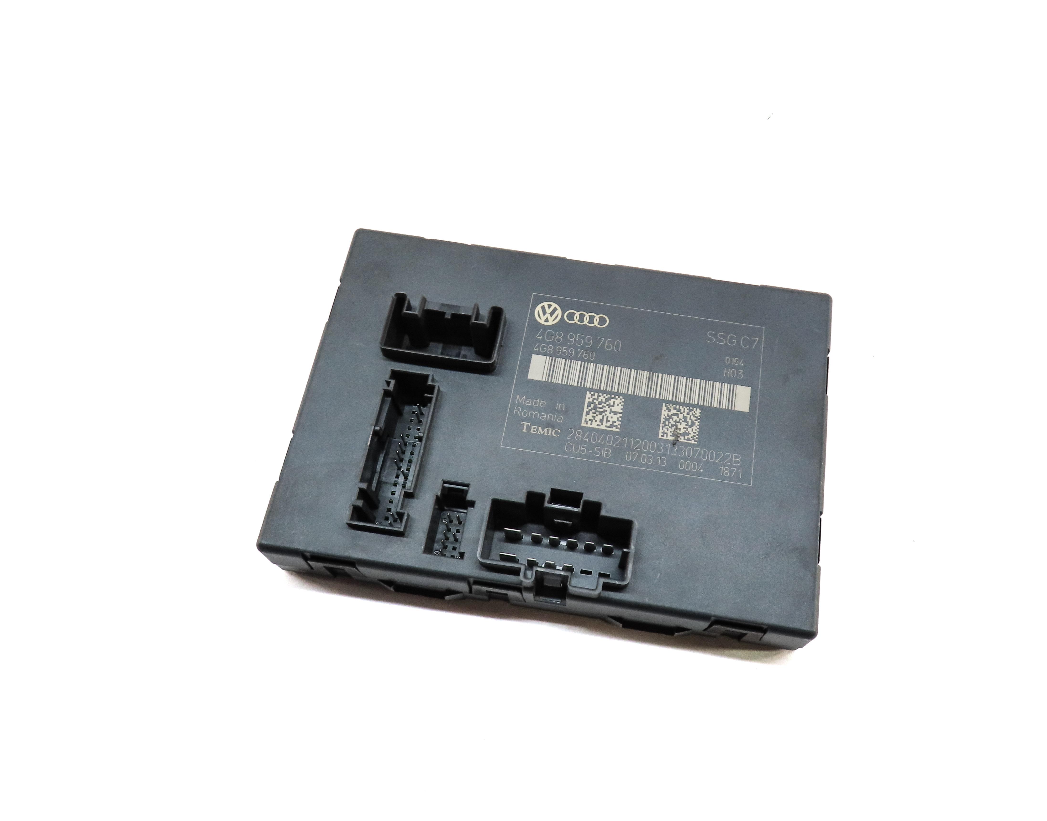 2012-2017 AUDI A6 S6 (C7) LEFT FRONT DRIVER MEMORY SEAT CONTROL MODULE — exact item pictured