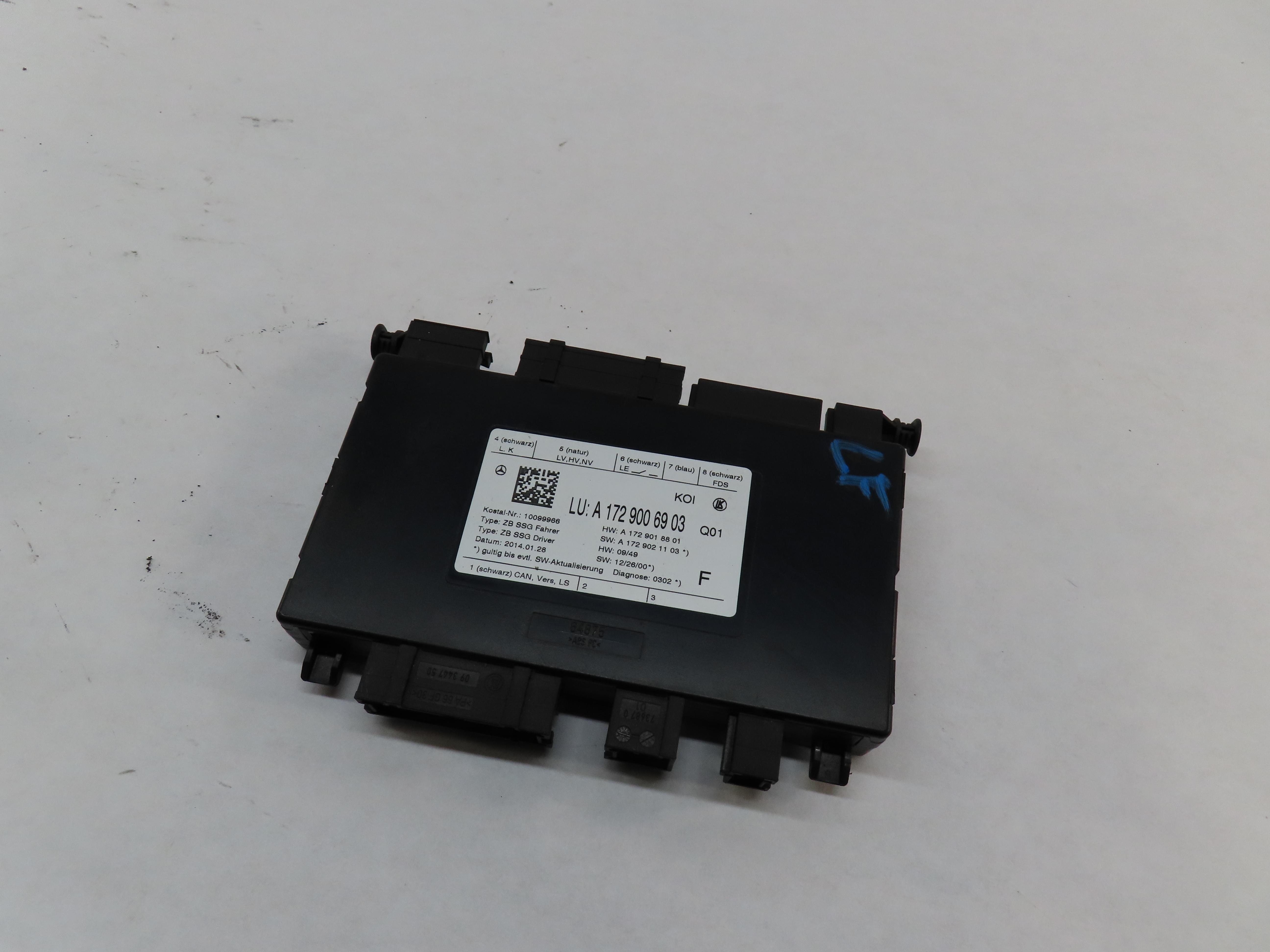 2014 MERCEDES C250 SEDAN (W204) FRONT MEMORY SEAT CONTROL MODULE — exact item pictured