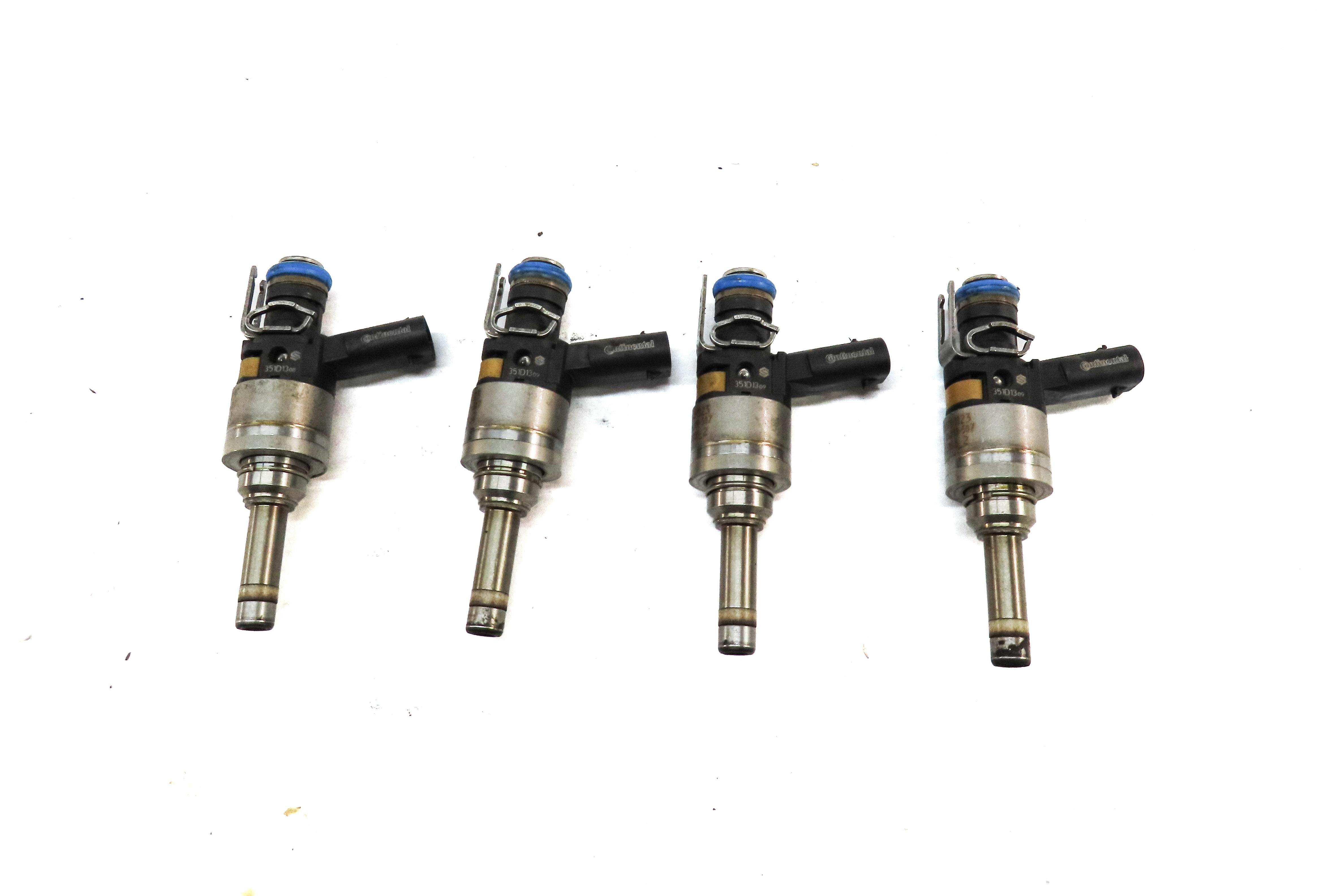 12-15 MERCEDES BENZ C250 SLK250 (R172 W204) 1.8L TURBO ENGINE FUEL INJECTOR SET4 — exact item pictured
