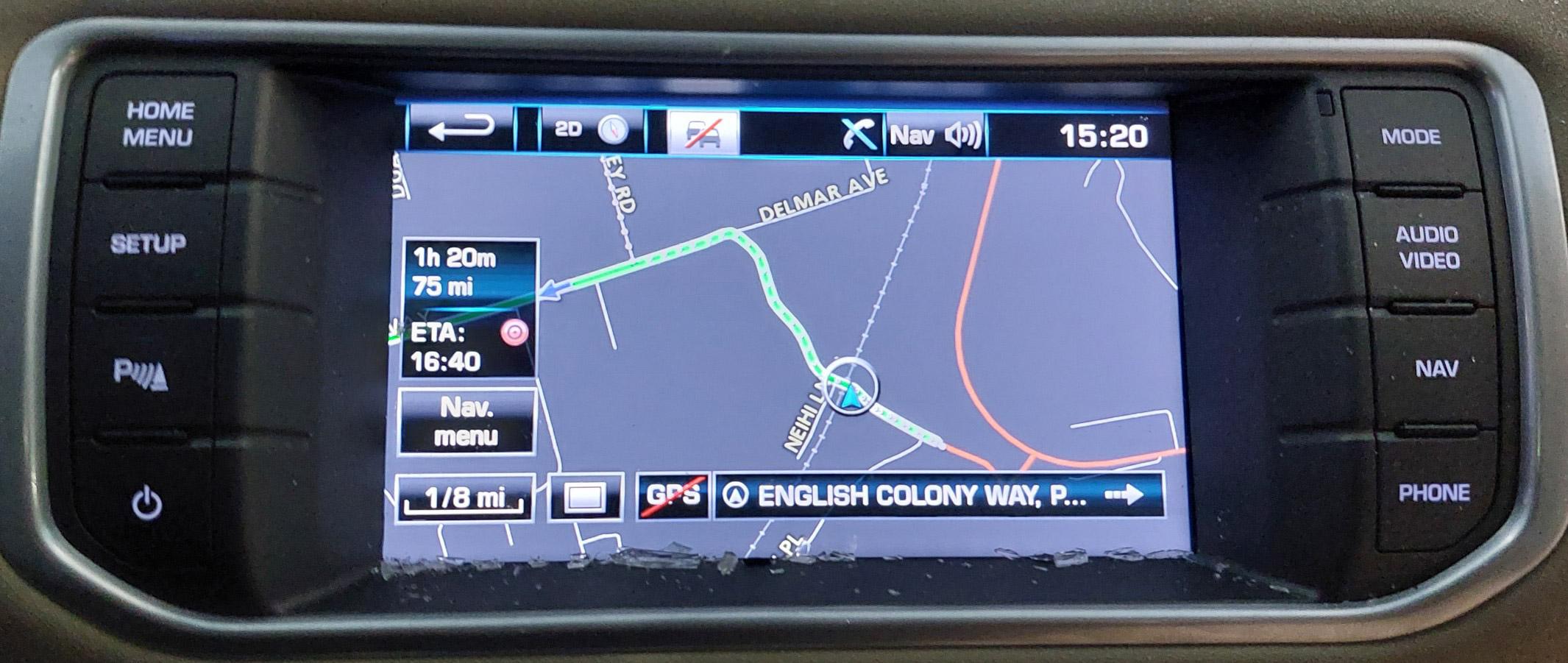 2012-2013 RANGE ROVER EVOQUE (L538) RADIO STEREO MEDIA NAVIGATION TOUCH SCREEN — exact item pictured