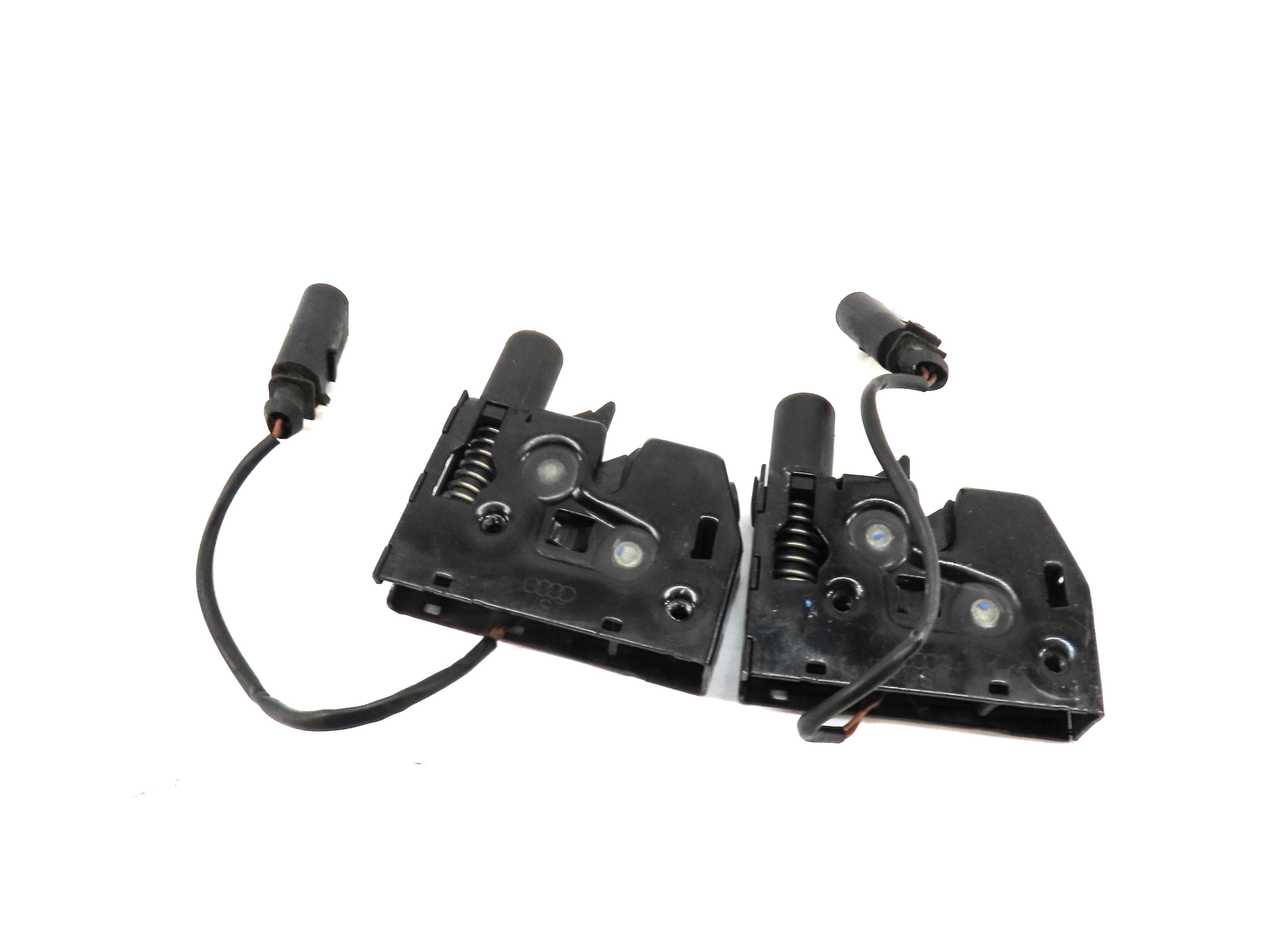 2012 AUDI A7 (C7 4G8) FRONT LEFT & RIGHT LOWER HOOD LOCK LATCH SET OF 2 — exact item pictured