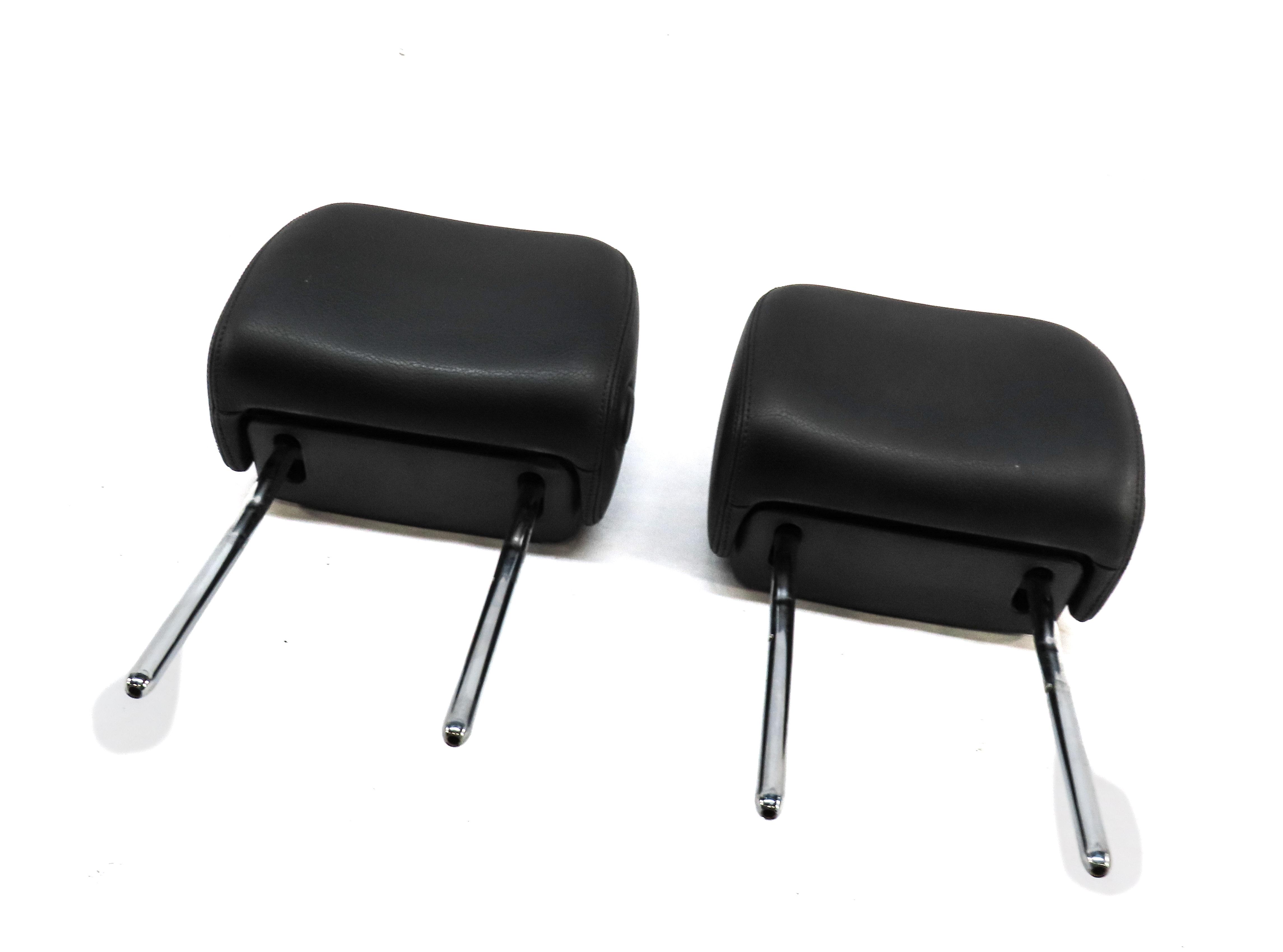 12-18 AUDI A6 A7 S6 S7 RS7 (C7 4G8) FRONT LEFT & RIGHT SEAT HEADREST SET (BLACK) — exact item pictured
