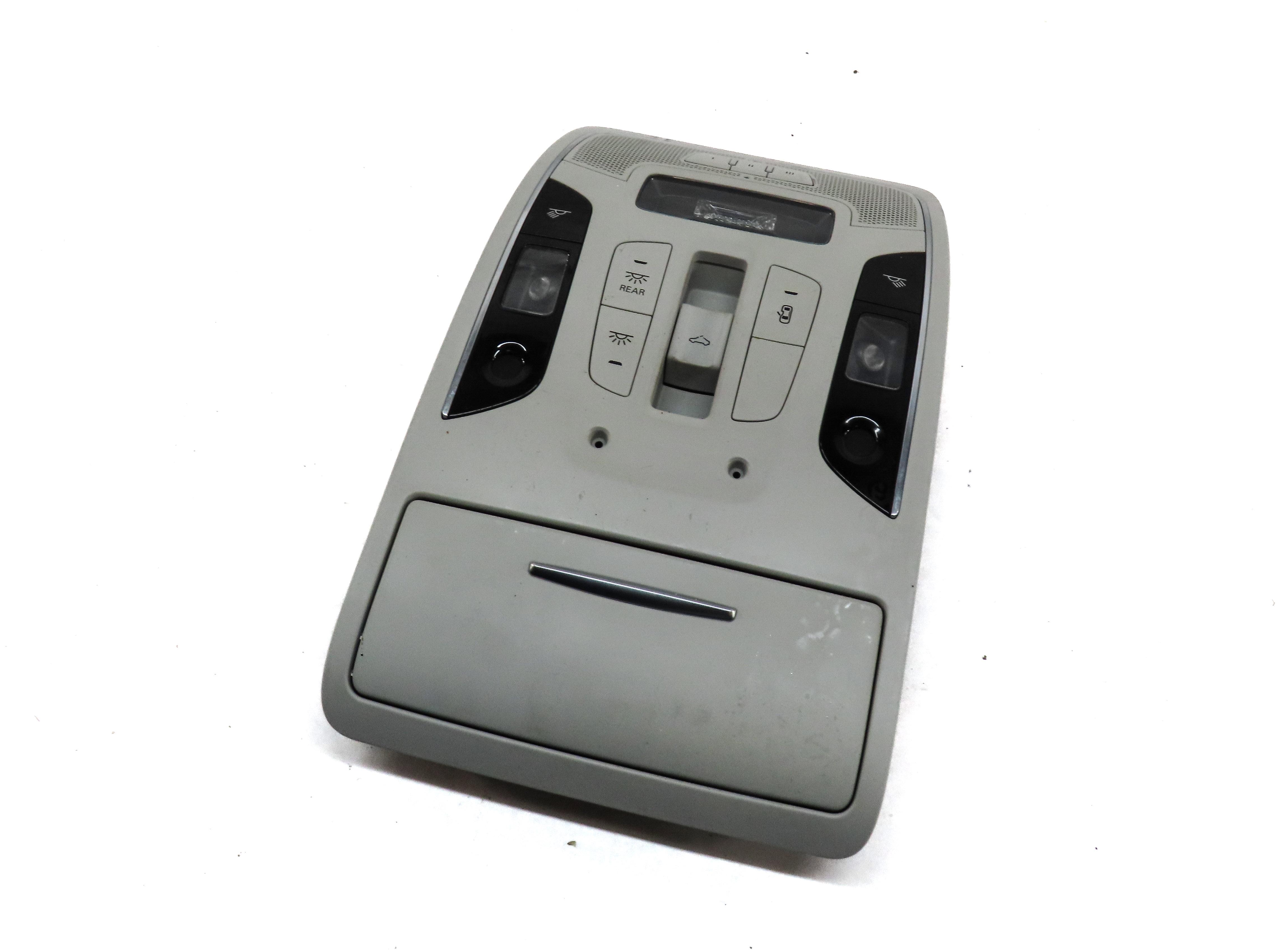 2012 AUDI A7 (C7 4G8) FRONT CENTER ROOF DOME LIGHT w/ SWITCH BUTTONS (GRAY) — exact item pictured