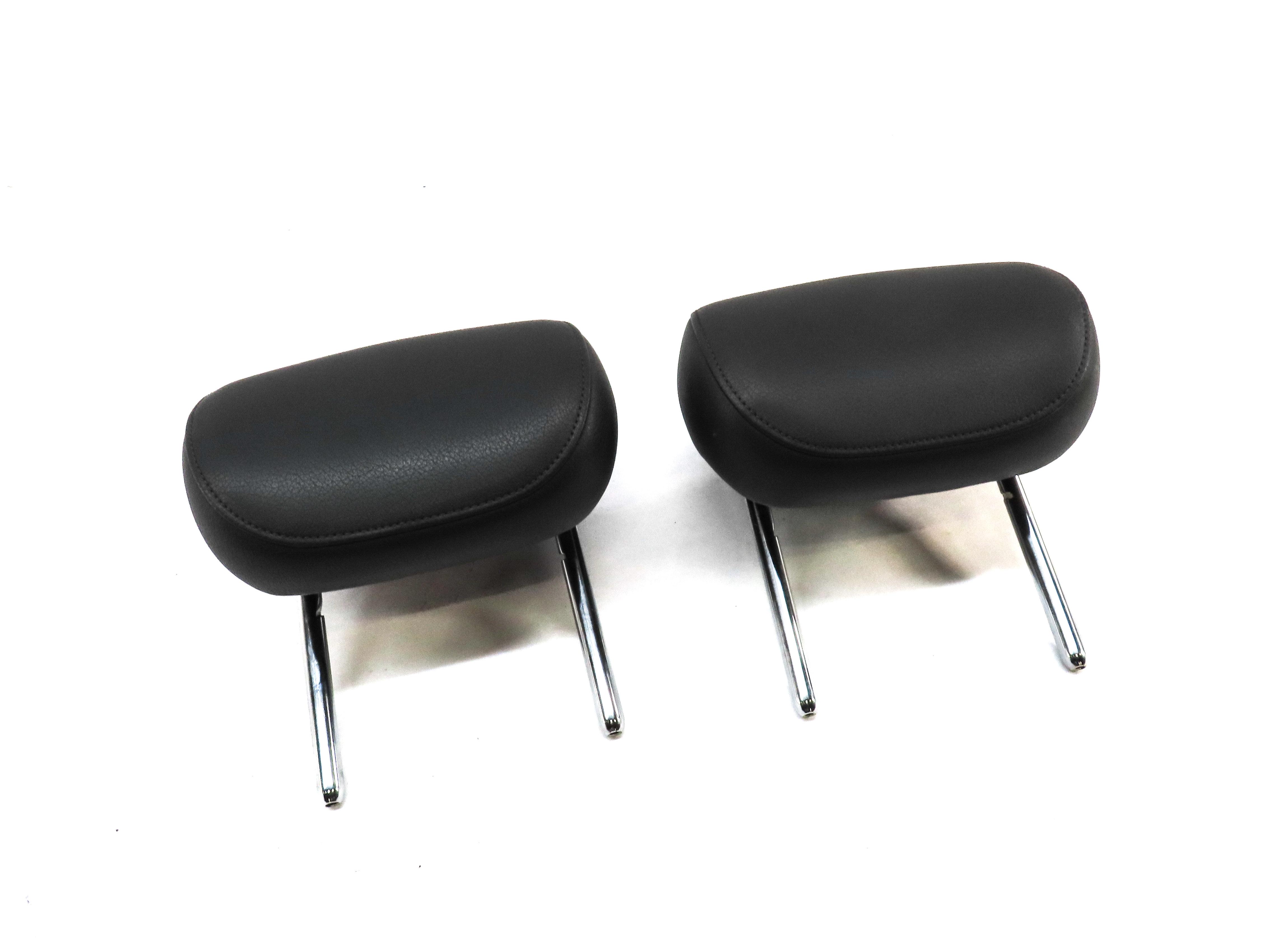 12-18 AUDI A7 S7 RS7 (C7 4G8) REAR LEFT & RIGHT SEAT HEADREST SET2 (BLACK FZ) — exact item pictured