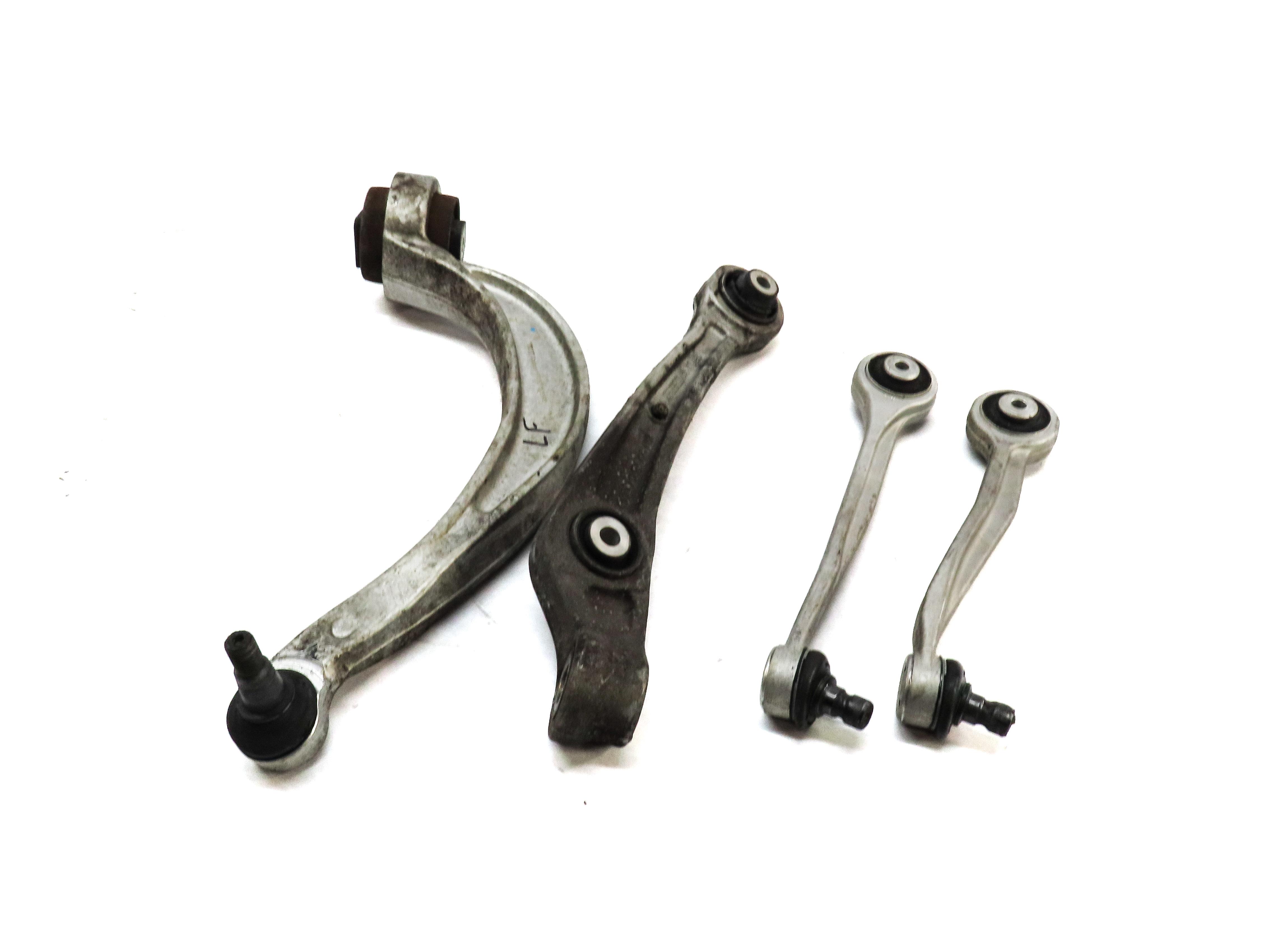2009-2017 AUDI Q5 (8R) FRONT LEFT DRIVER SIDE FORWARD REARWARD CONTROL ARM SET 4 — exact item pictured