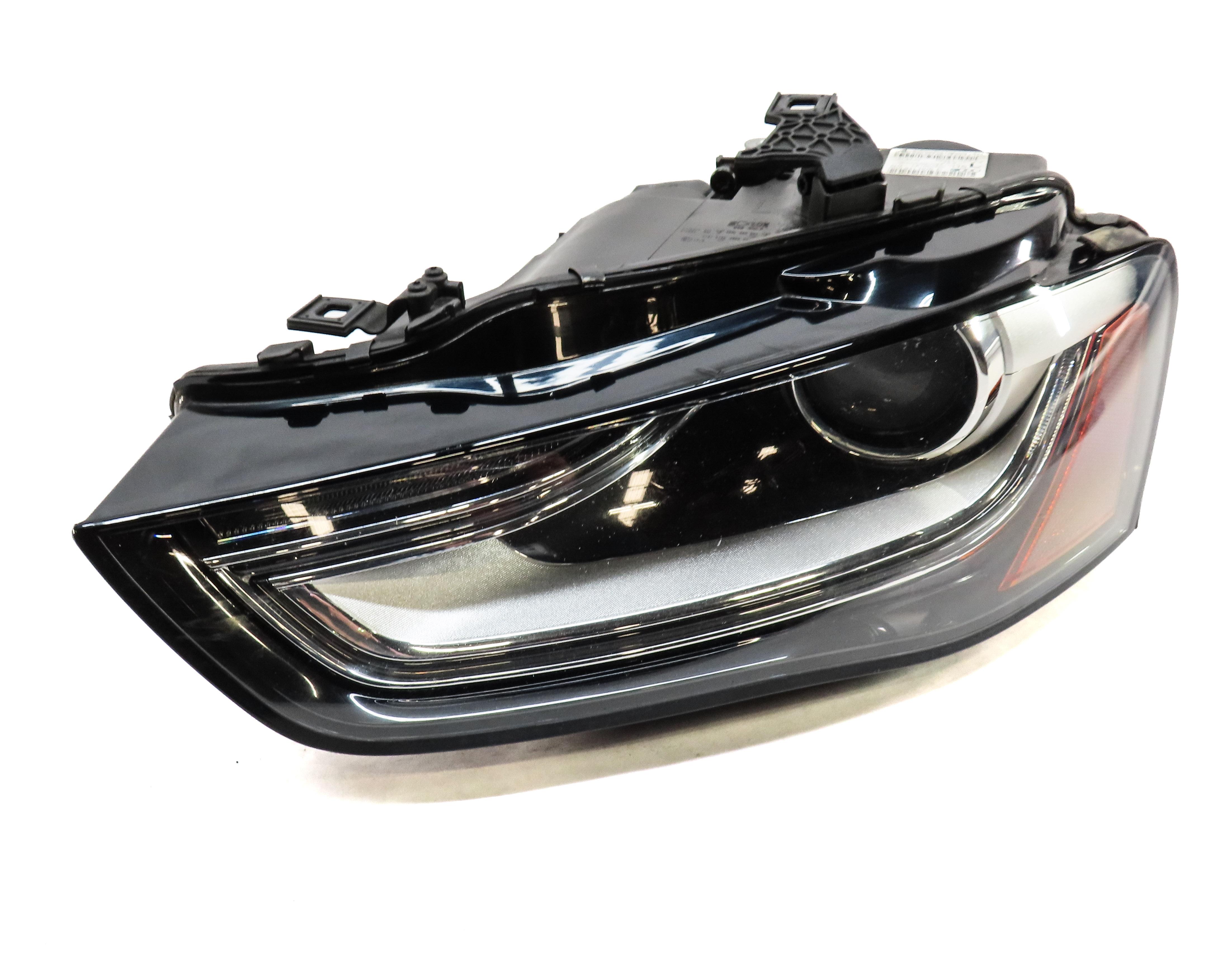 13-16 AUDI A4 S4 (B8 8K) LEFT DRIVER XENON HID HEADLIGHT LIGHT LAMP (NON AFS) — exact item pictured