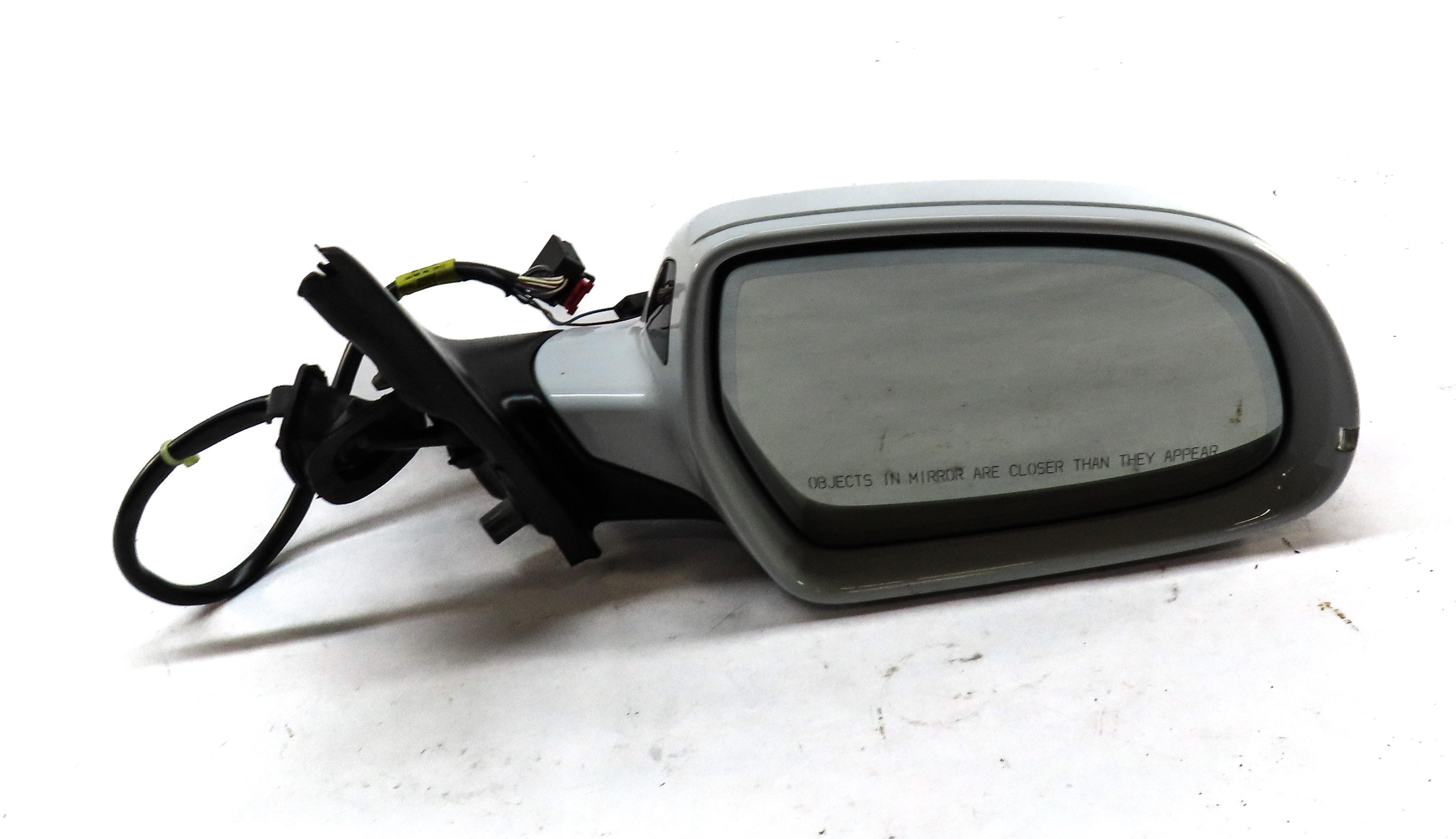 10-16 AUDI S4 B8 8K RIGHT PASSENGER HEATED AUTODIM BLIND SPOT DOOR MIRROR WHITE — exact item pictured