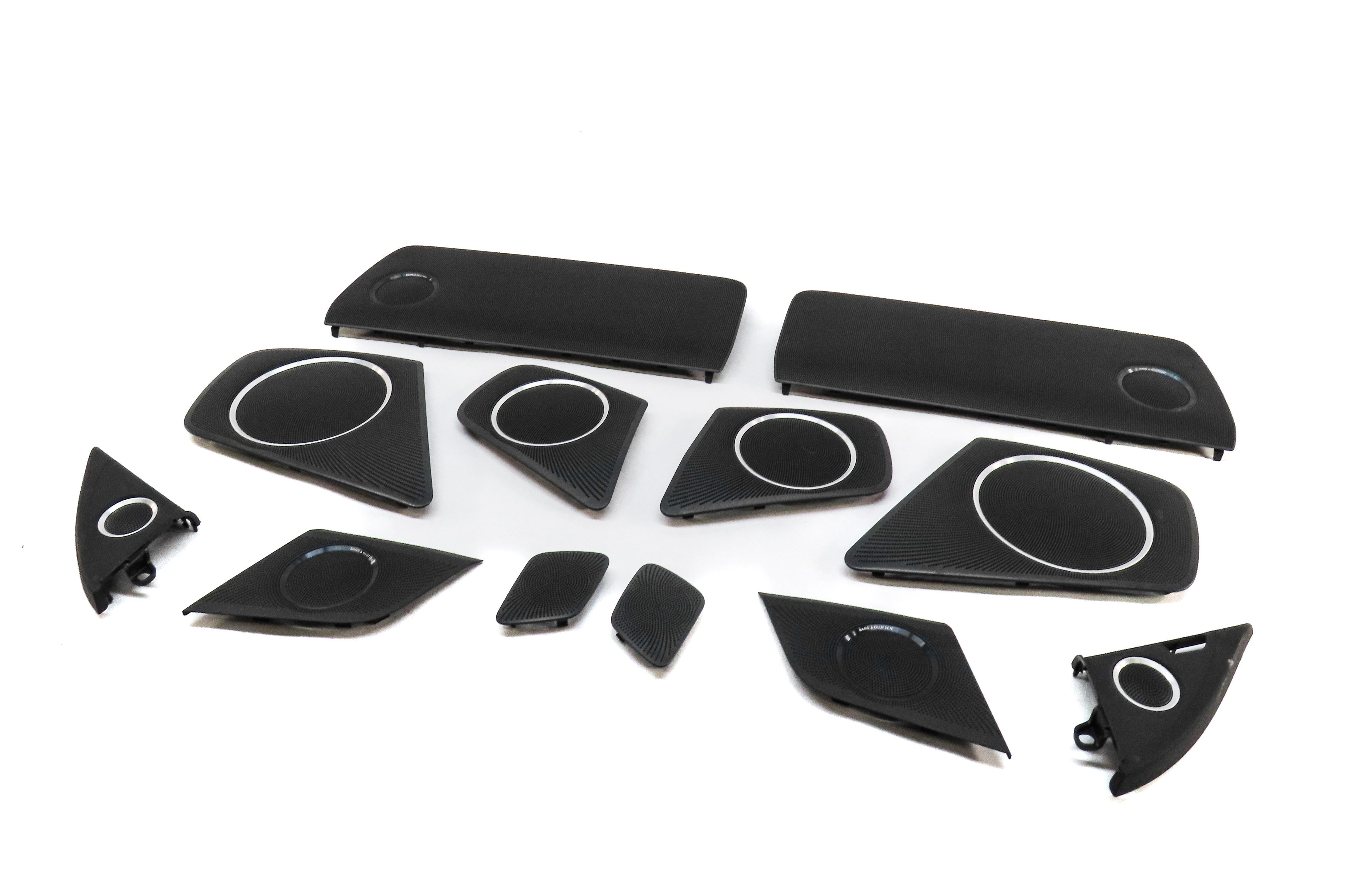 2015 AUDI S4 B8 8K FRONT REAR LEFT RIGHT BANG & OLUFSEN SPEAKER COVER GRILLE SET — exact item pictured