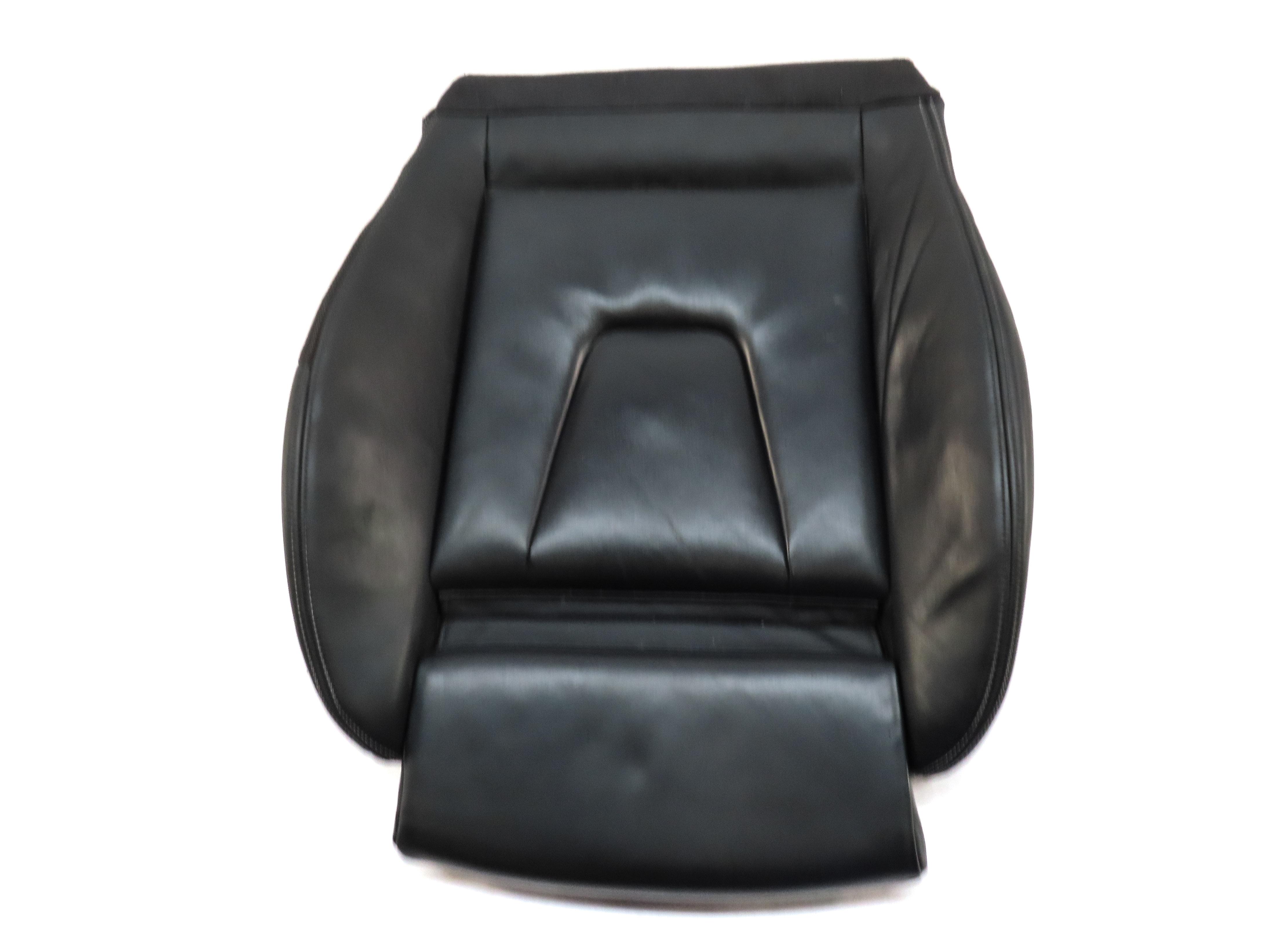 2015 AUDI S4 (B8 8K) FRONT LEFT DRIVER LOWER HEATED SEAT CUSHION (BLACK LEATHER) — exact item pictured