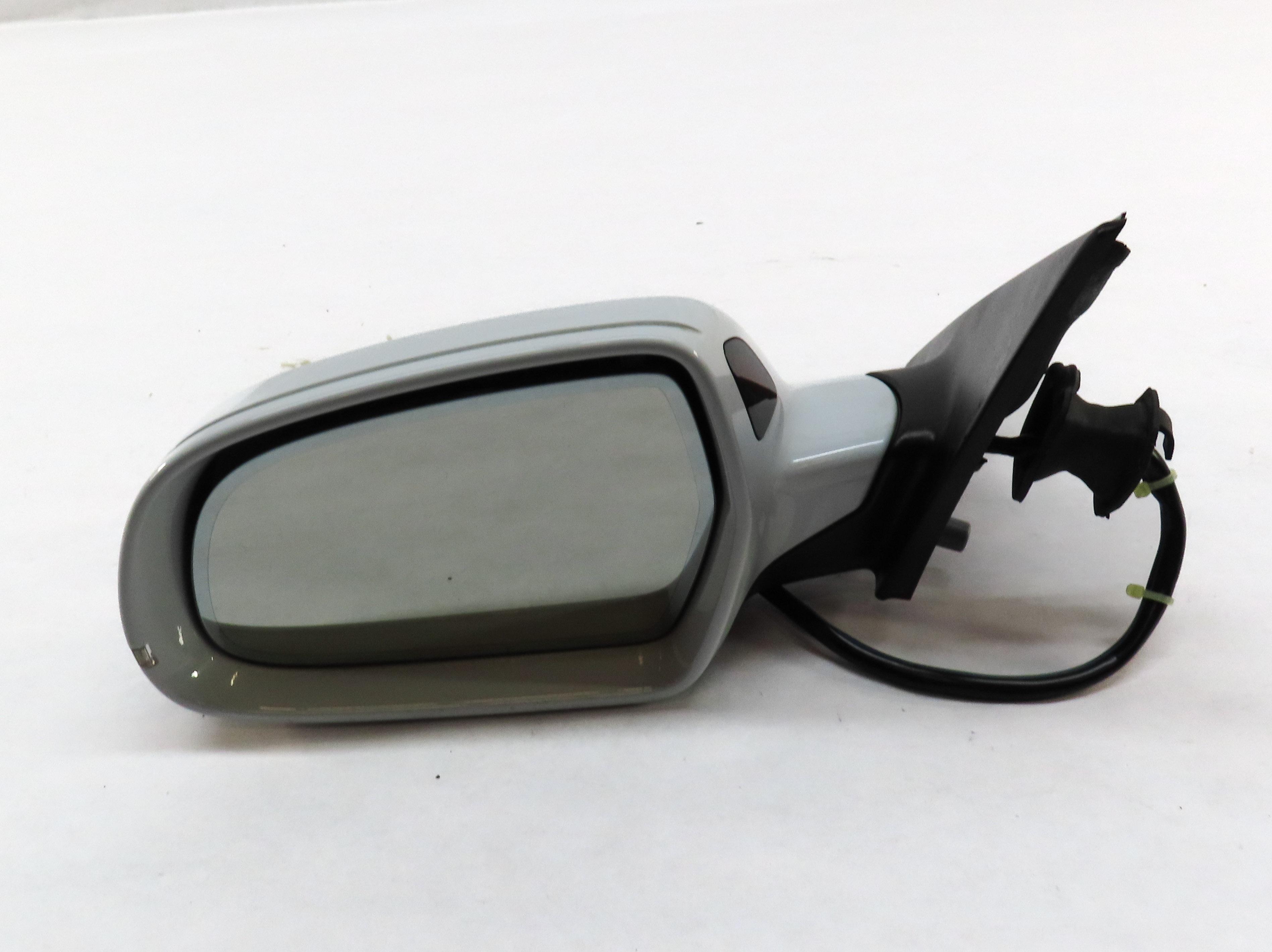10-16 AUDI S4 (B8 8K) LEFT DRIVER HEATED AUTODIM BLIND SPOT DOOR MIRROR (WHITE) — exact item pictured