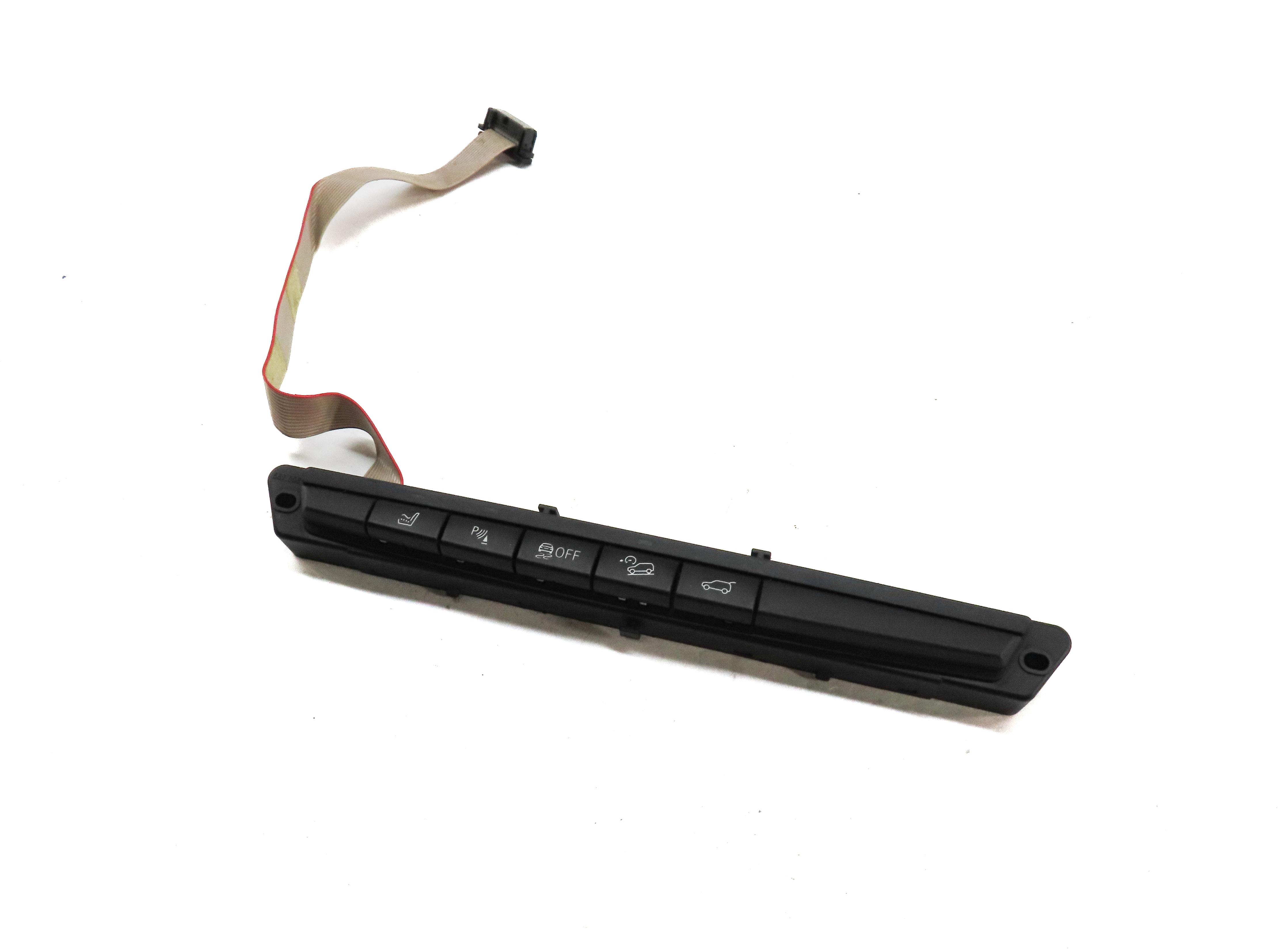 2013 BMW X6M ///M (E71) PARK DISTANCE MASSAGE HILL PDC TRUNK SWITCH BUTTON PANEL — exact item pictured