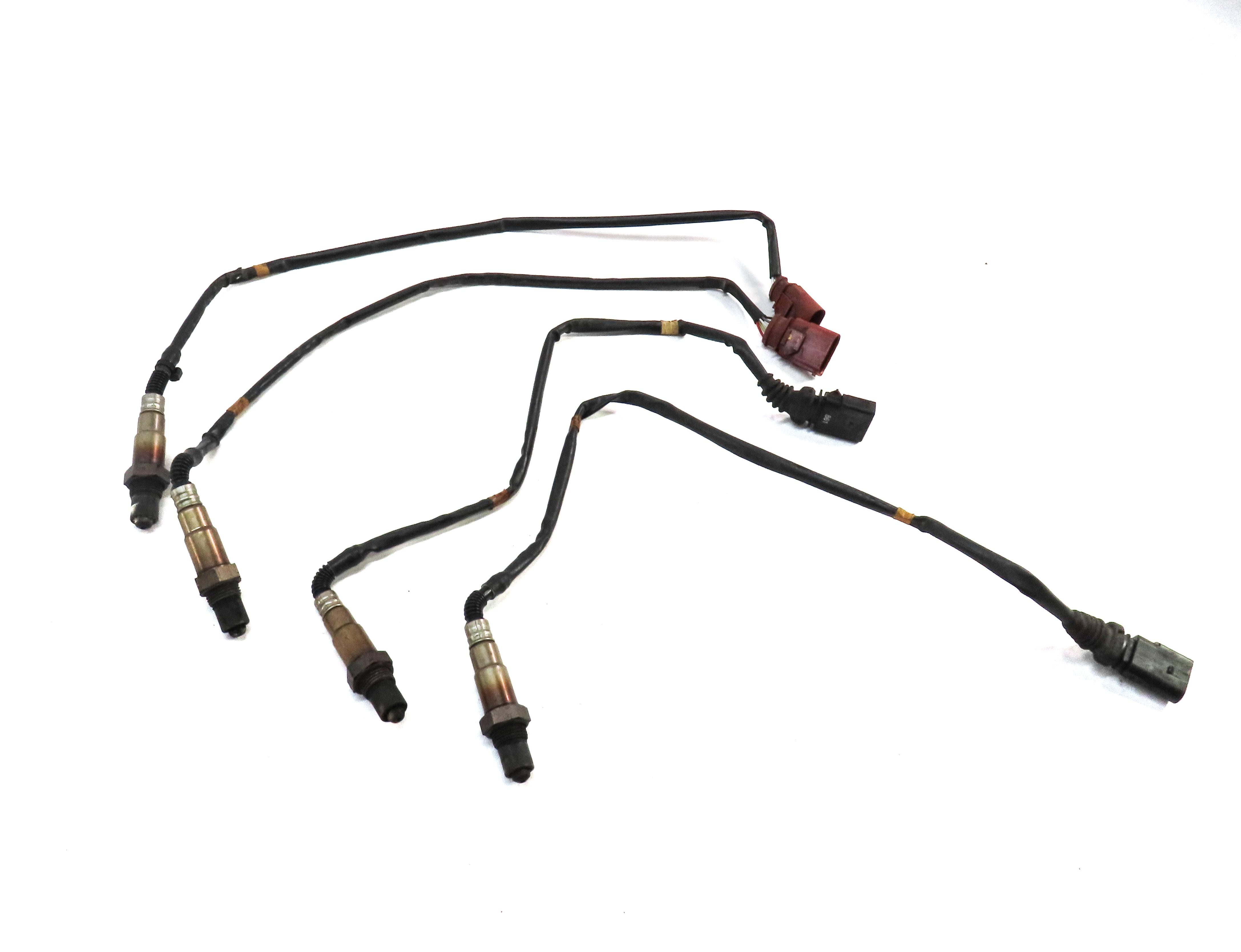 2013 AUDI S7 (C7) 4.0L CEUC ENGINE PRE POST CAT O2 OXYGEN SENSOR SET 4 — exact item pictured