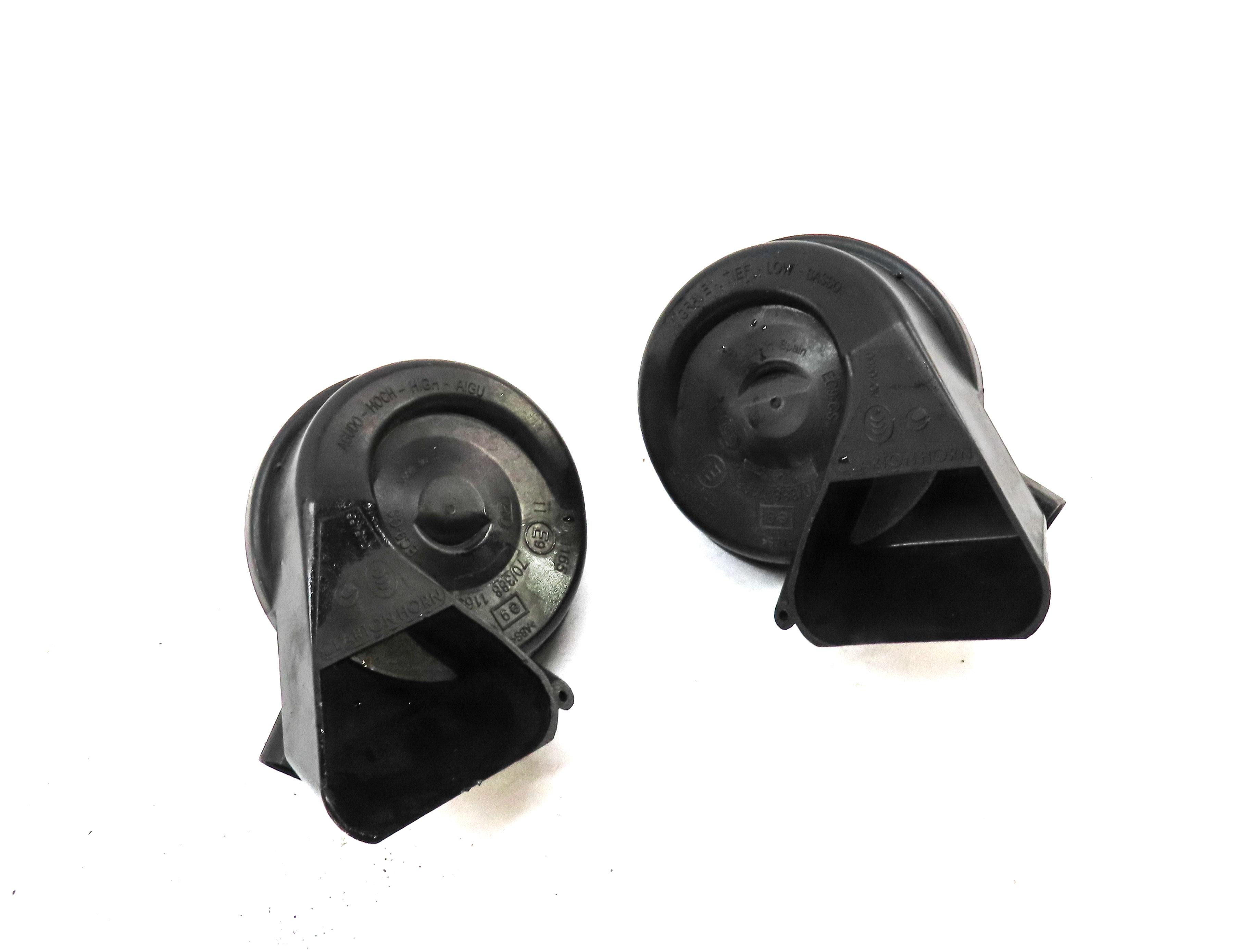 2012-2020 AUDI A6 S6 A7 S7 RS7 A8 S8 (C7 D4) HIGH & LOW TONE SAFETY HORN SET-2 — exact item pictured
