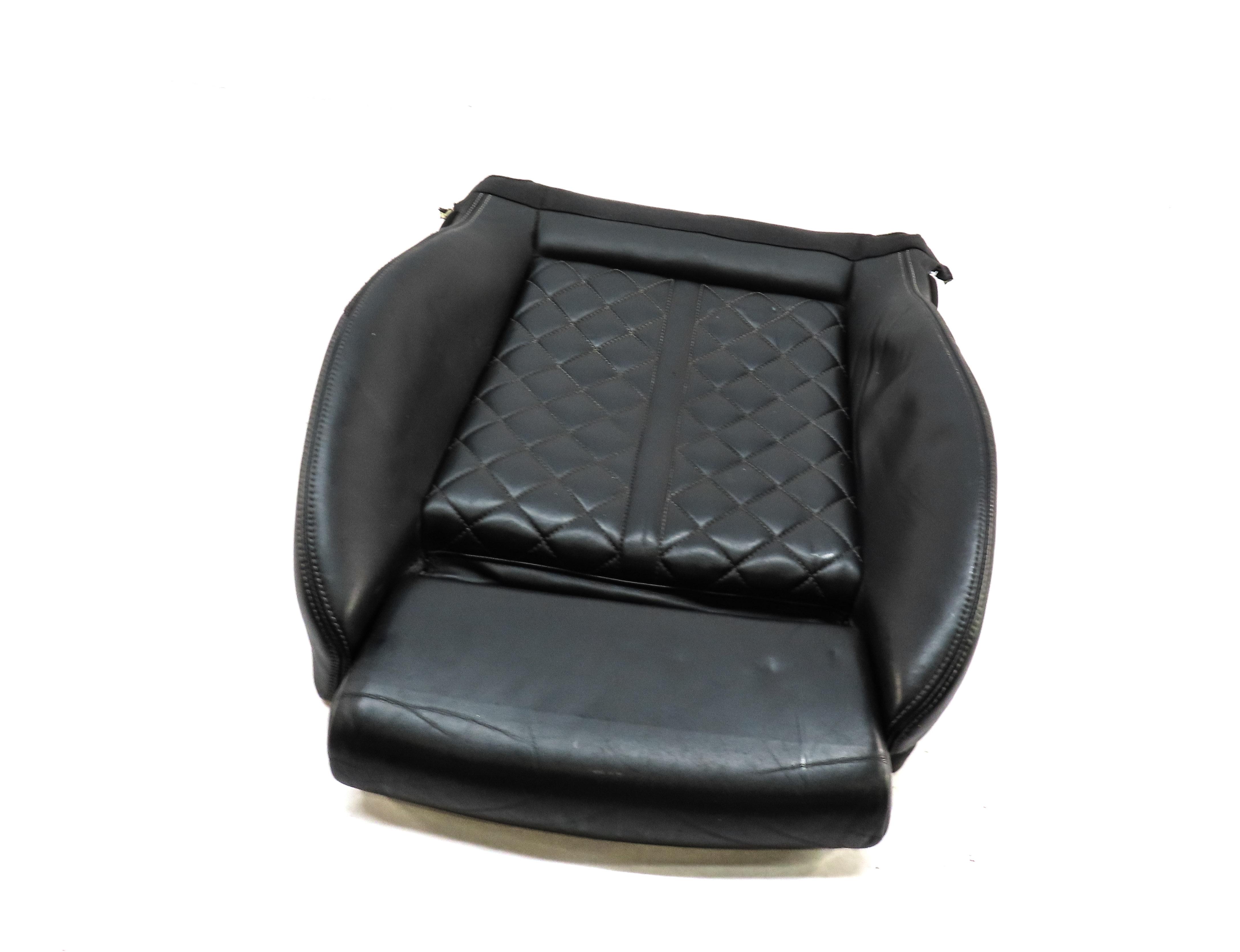 2013 AUDI S7 (C7) FRONT LEFT LOWER S-LINE SPORT HEATED SEAT CUSHION BLACK SILVER — exact item pictured