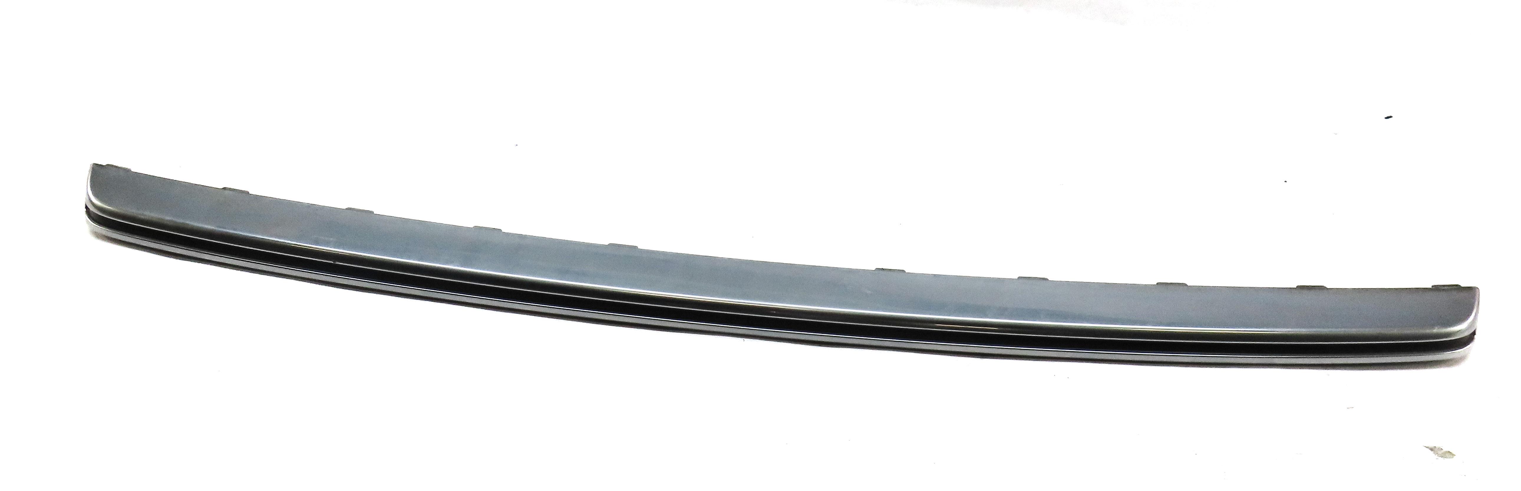 2013 AUDI S7 (C7) REAR BUMPER DIFFUSER LOWER CHROME TRIM MOULDING (SILVER) — exact item pictured