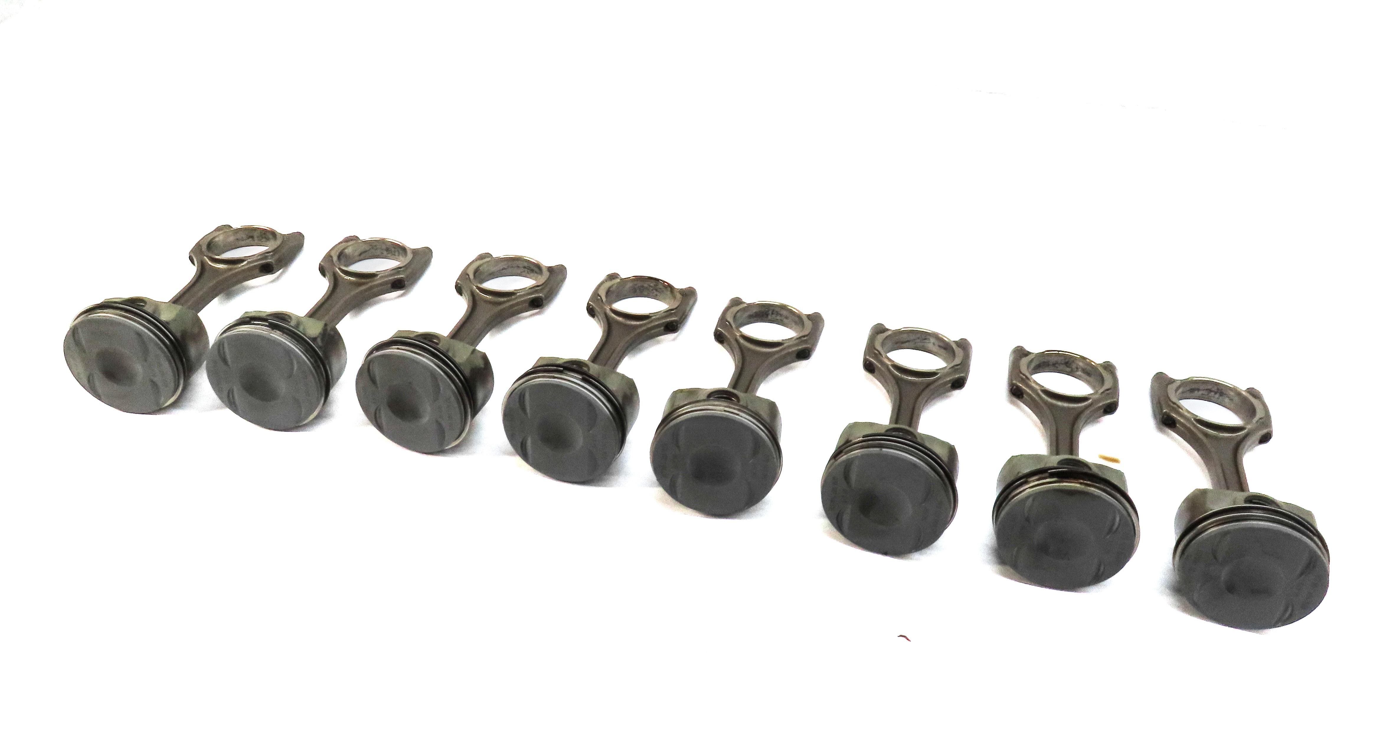 2013-2018 AUDI A8 S6 S7 (C7 D4) 4.0L V8 ENGINE PISTON & CONNECTING ROD SET 8 — exact item pictured