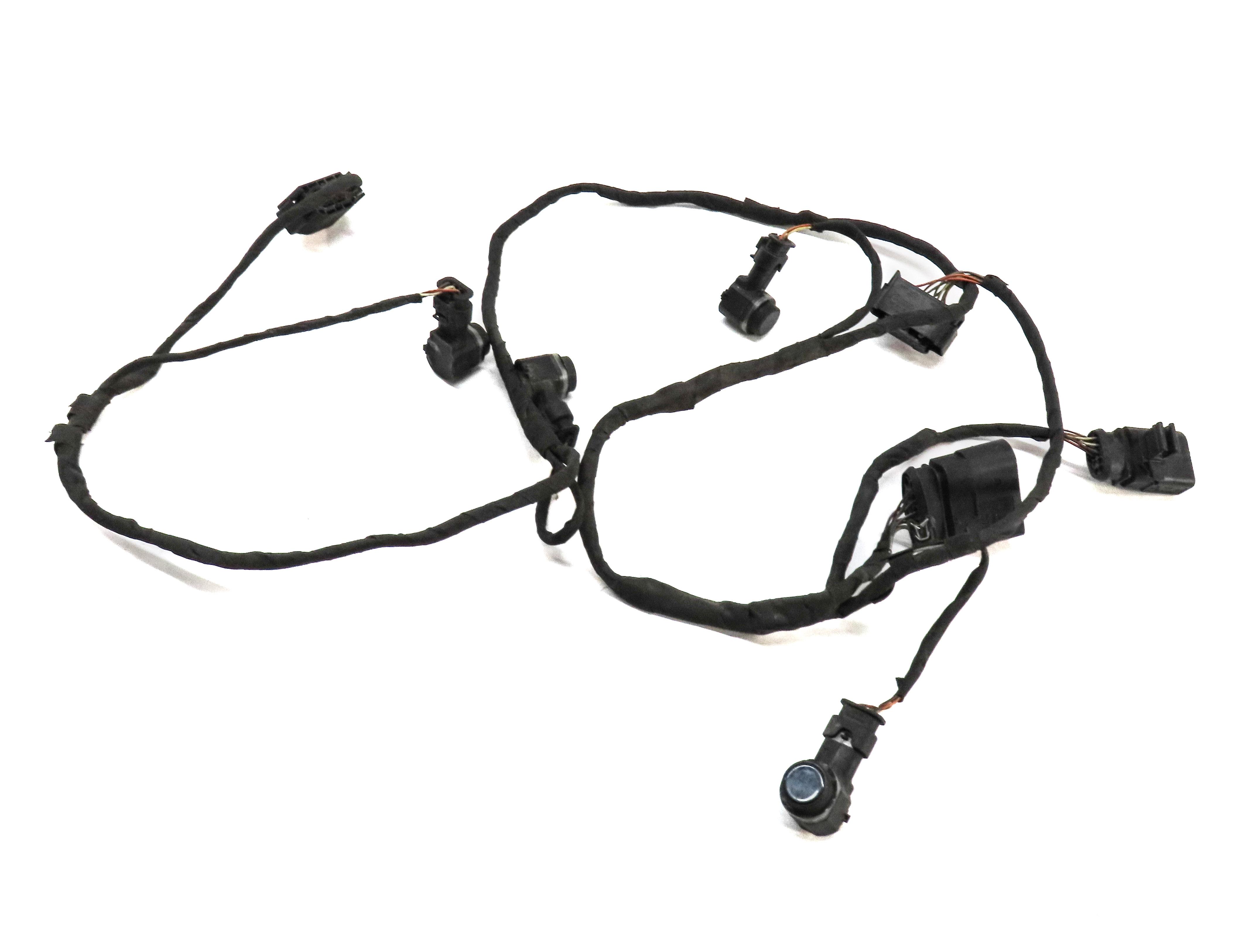 2011 AUDI A8 (D4 4H) REAR PARK ASSIST PDC SENSOR SET4 (BLUE) w/ WIRE HARNESS — exact item pictured